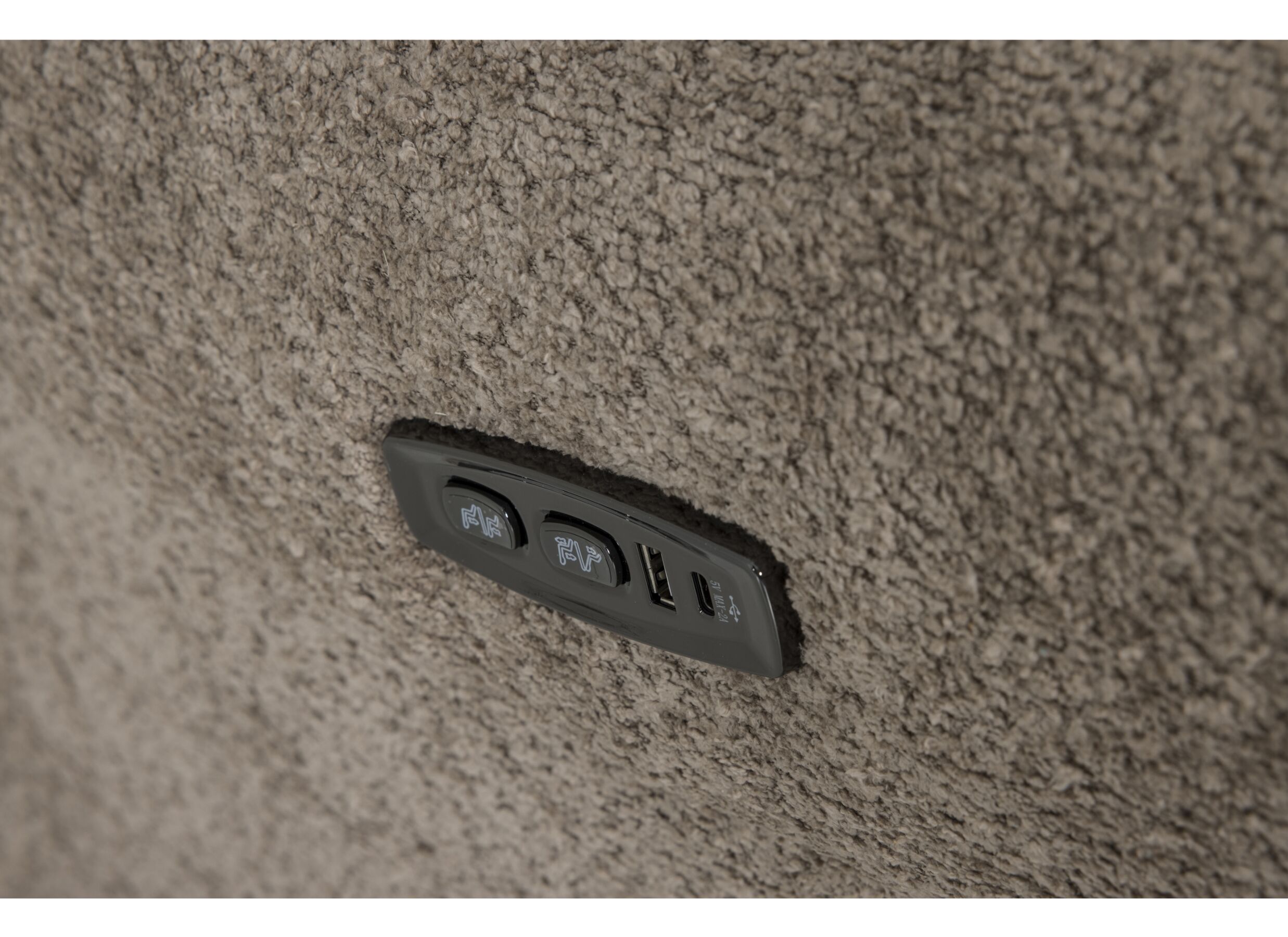 Detail - Fauteuil relax Cult électrique - tissu - khaki avec batterie