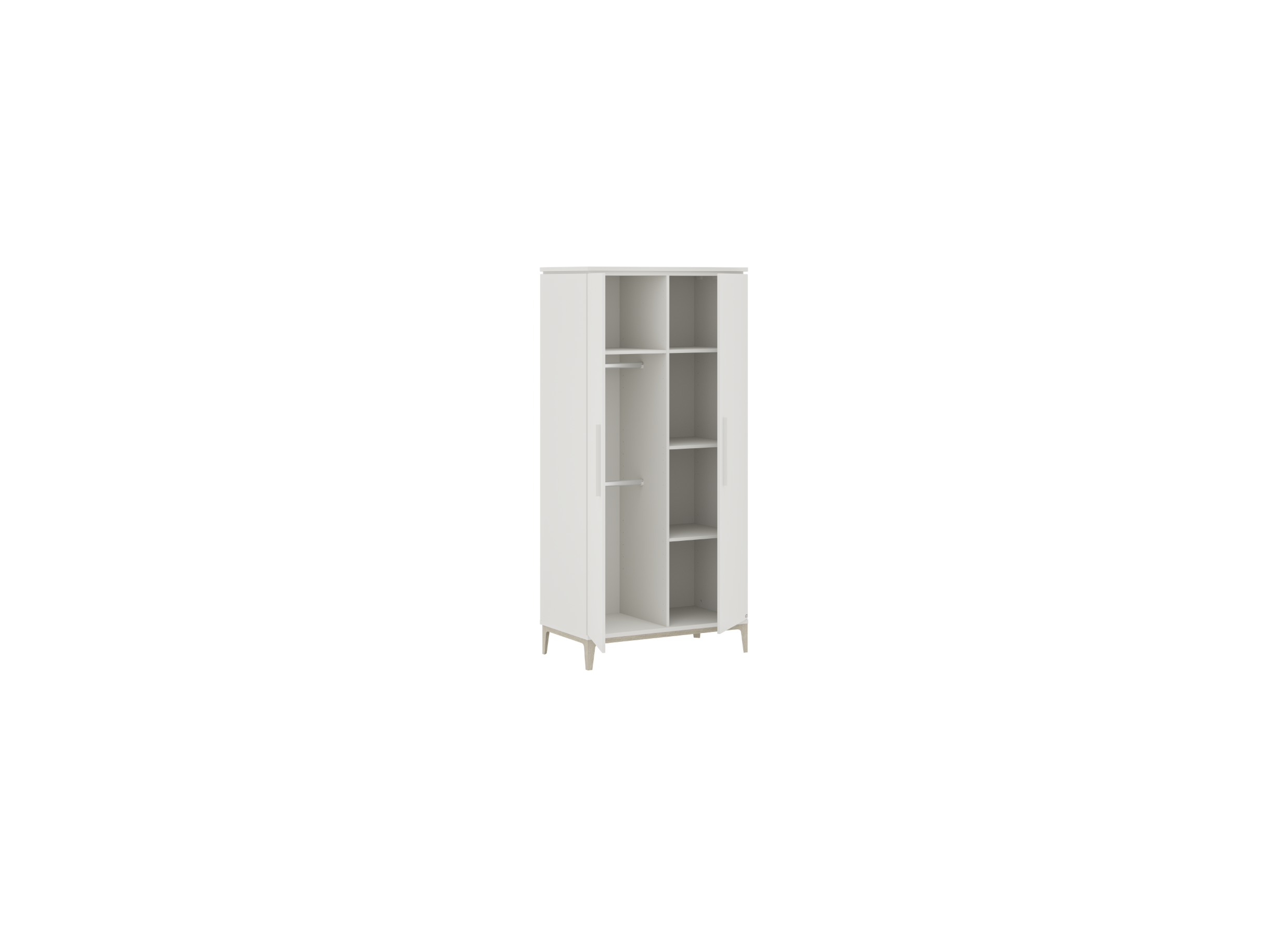 Detail - Garde-robe Cutie-Lea 95cm - décor - off white