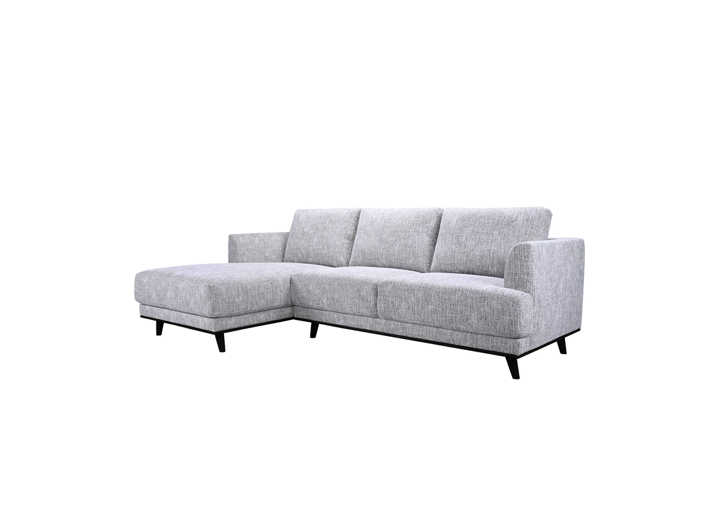 Hoeksalon Lambda 248 - Canapé d'angle Lambda 248,5x151cm - tissu - ivoire