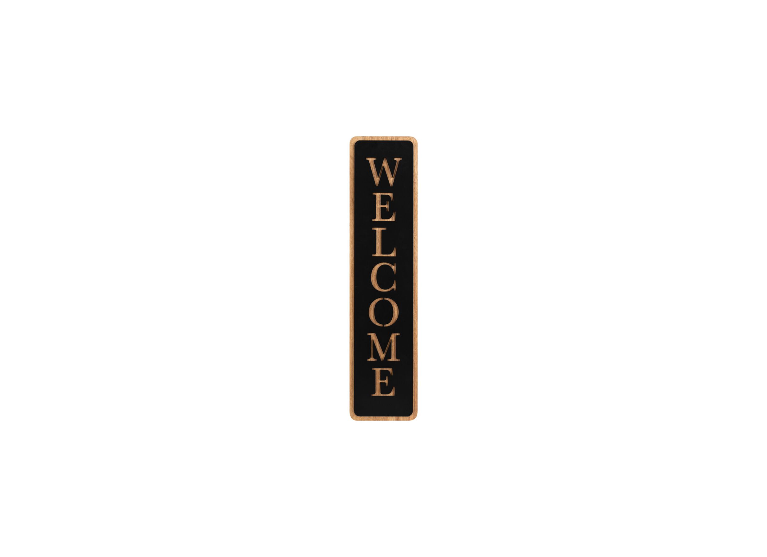Plakkaat Wilfried H57cm - MDF - bruin/zwart - Plaque Wilfried H57cm - MDF - brun/noir