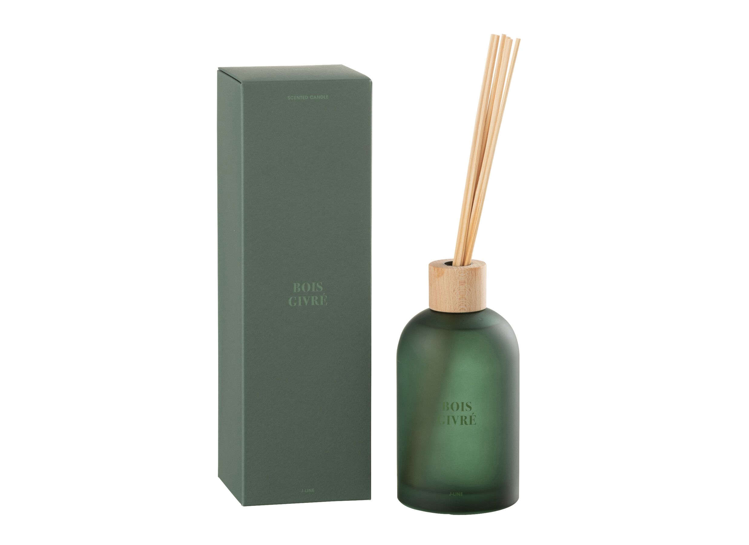 Geurstokjes Bois Givre 250ml - glas - groen - Bâtonnets parfumés Bois Givre 250ml - verre - vert