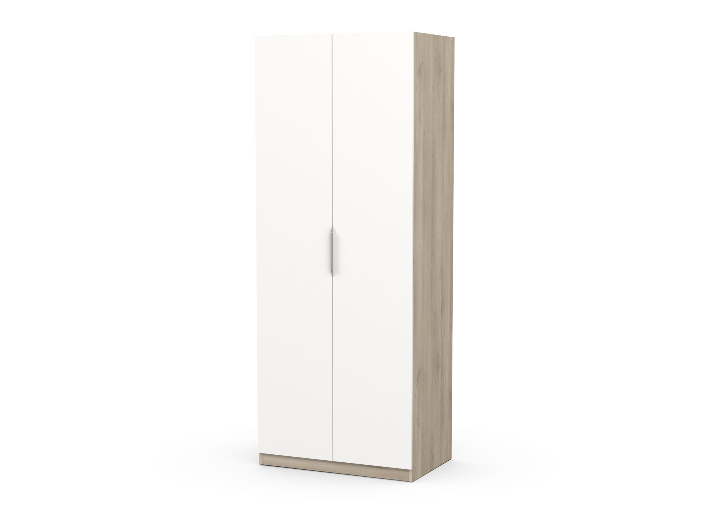 Garde-robe Ghost 79cm - décor - chêne kronberg/blanc
