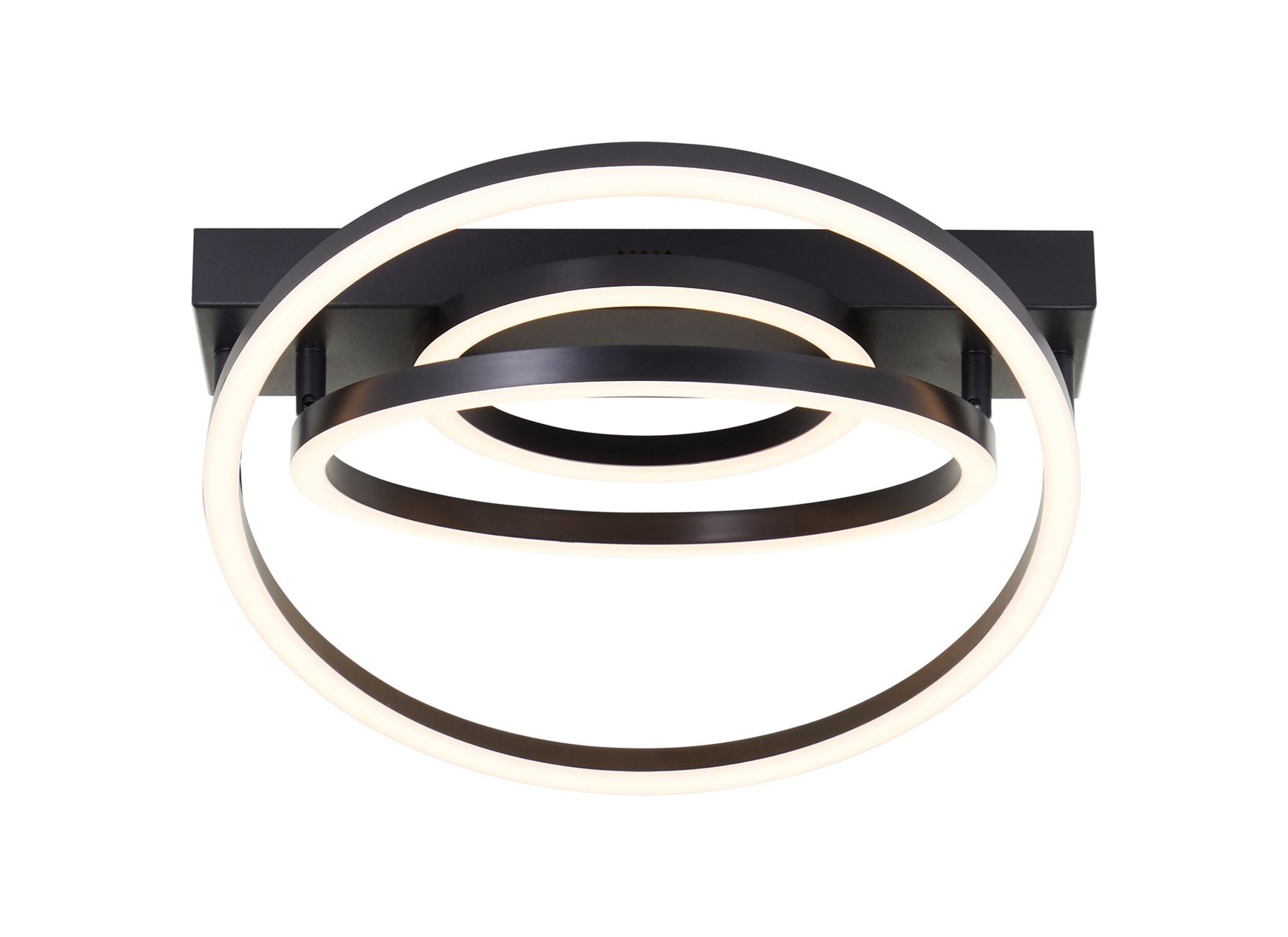Overzichtsfoto - Plafondlamp Pedley 37x38cm - kunststof & aluminium - zwart