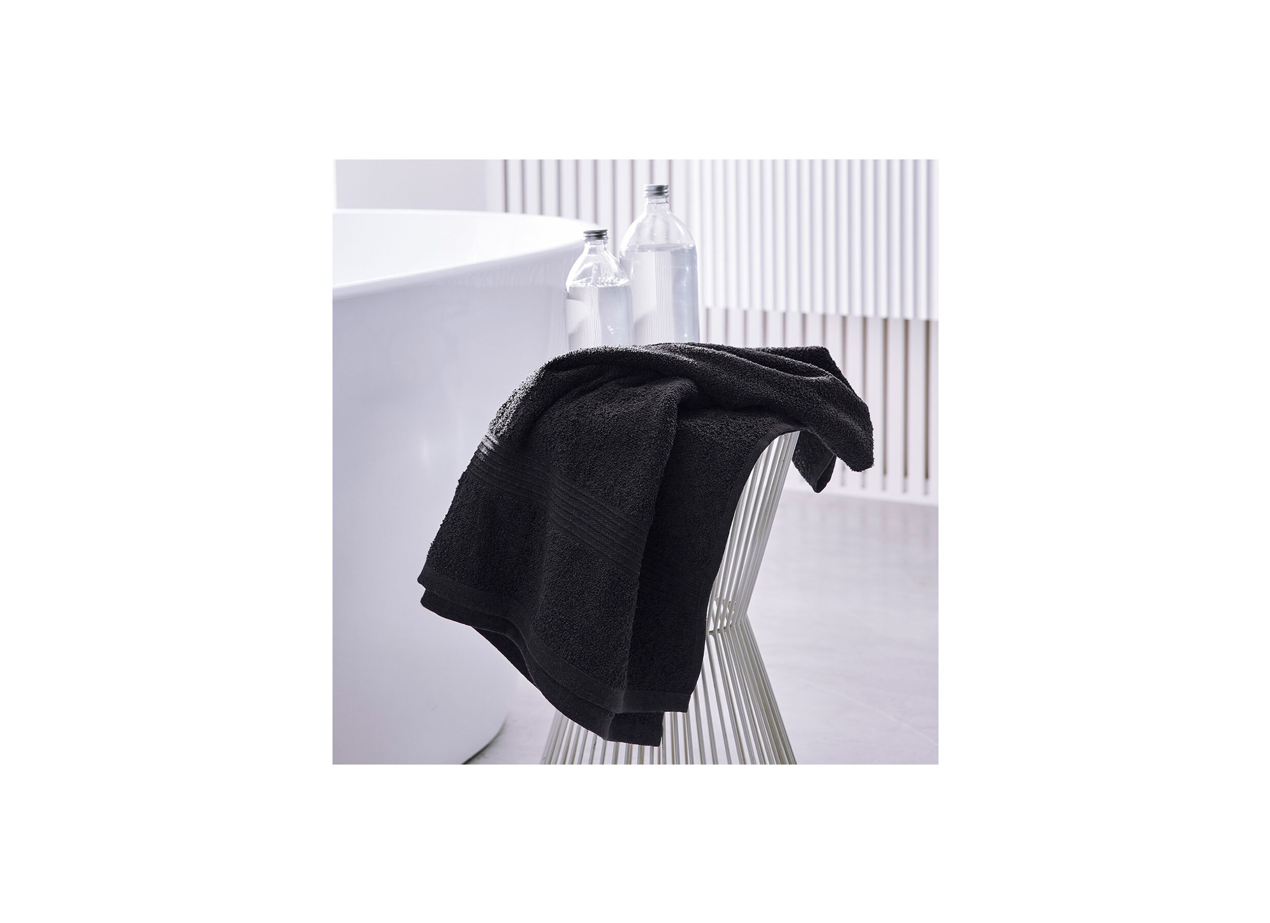 Drap de bain Essential 70x130cm fusain - Drap de bain Essential 70x130cm fusain