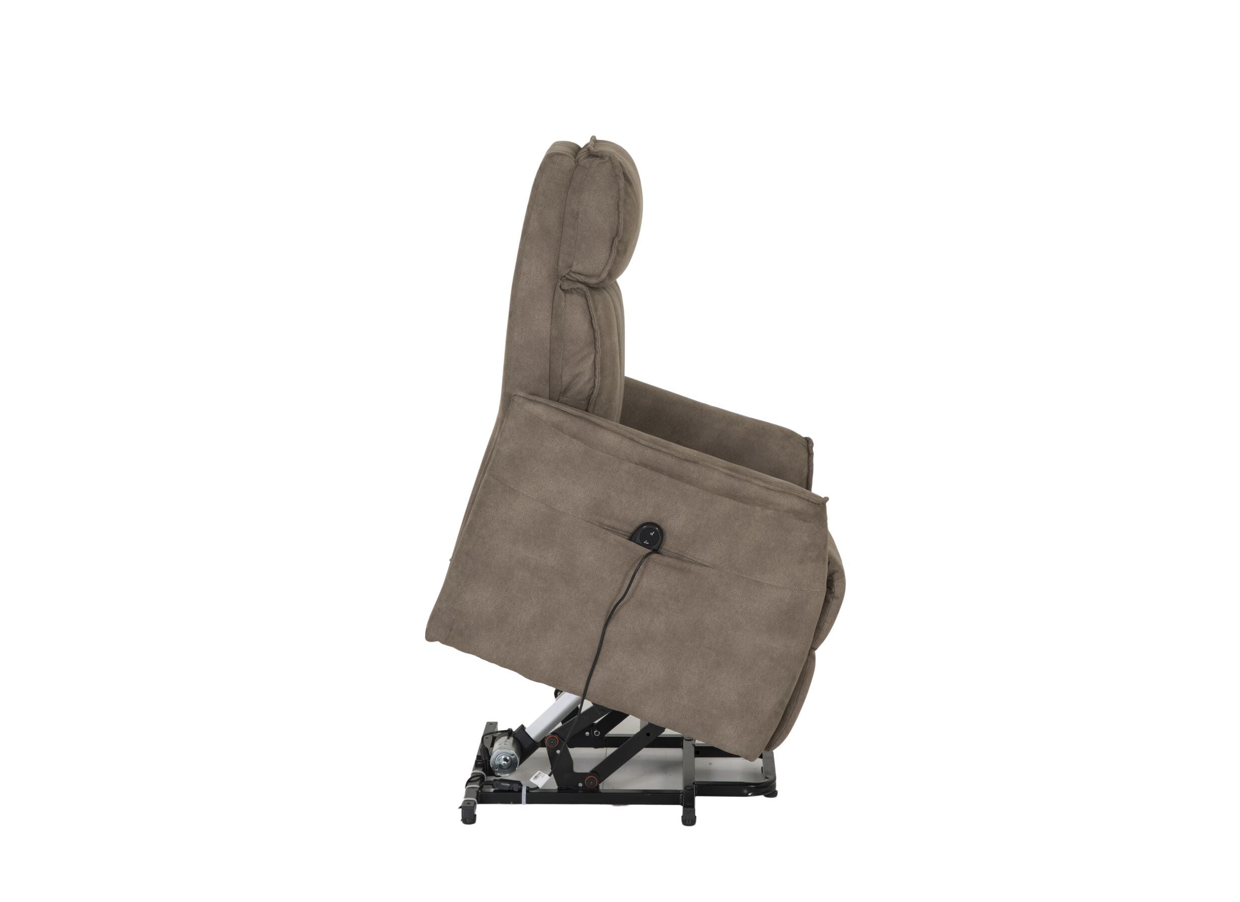 Relaxzetel Veneta elektrisch stof bruin