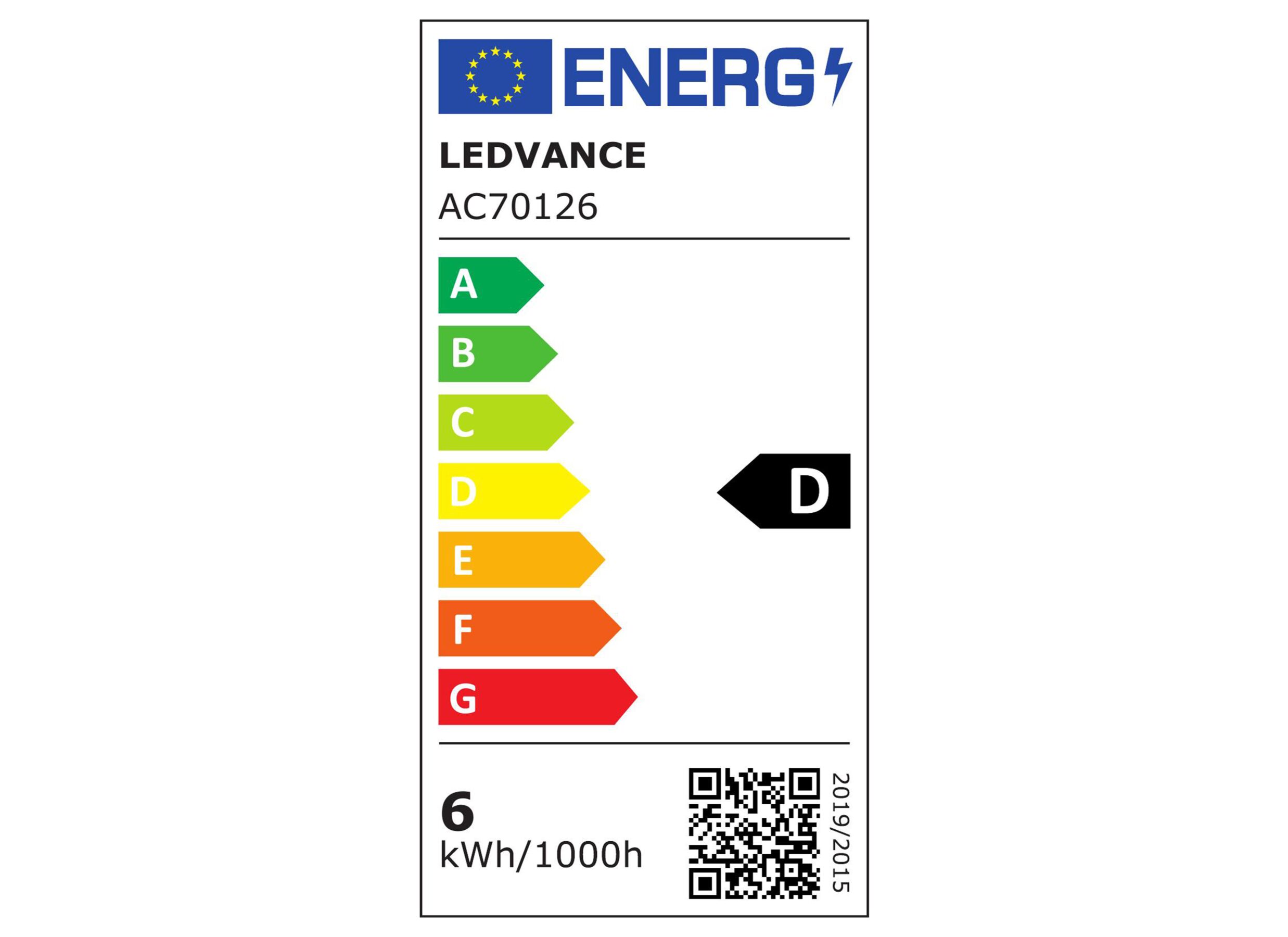 Energielabel - Ledlamp Retro Classic 5,9W E27
