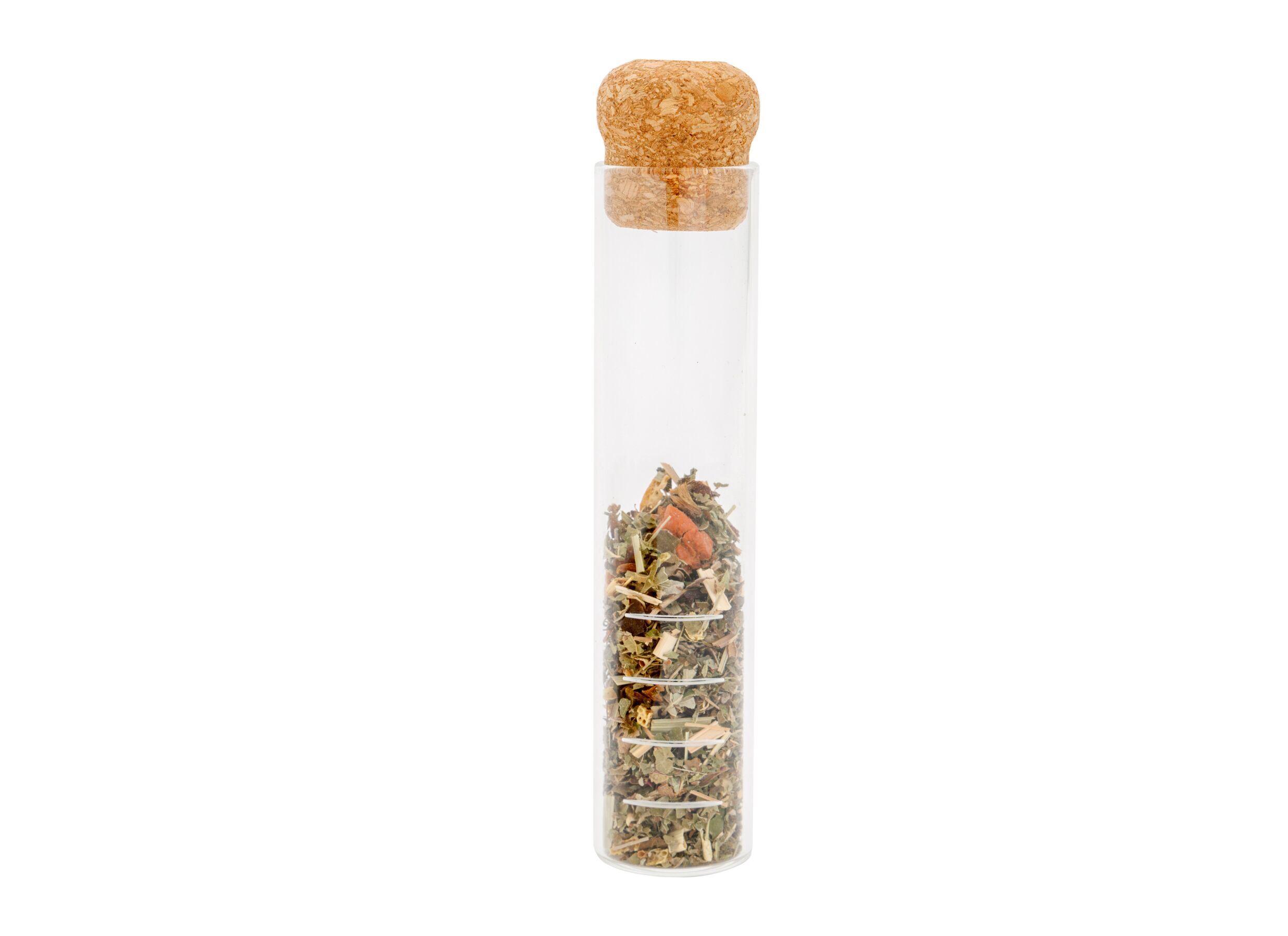 Aperçu - Infuseur à thé met kurkstop Ø2.9x14.6cm - verre/liège - transparent