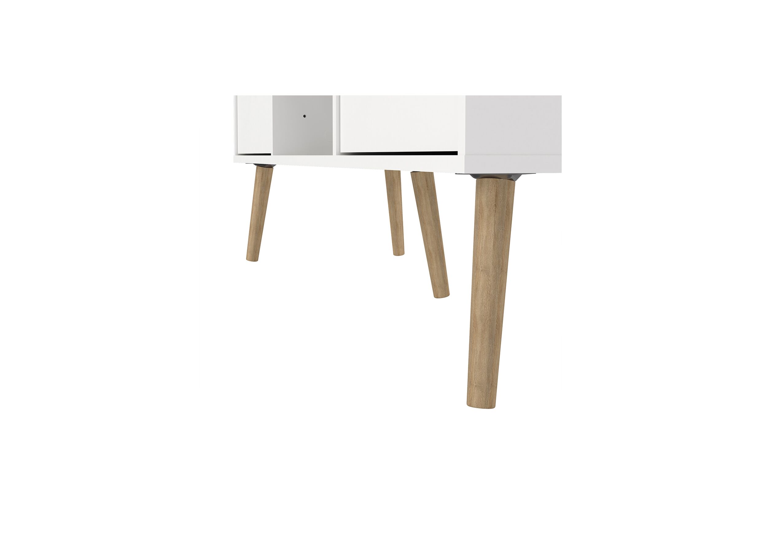 Tv-meubel Bodo 118cm - meubelplaat - wit