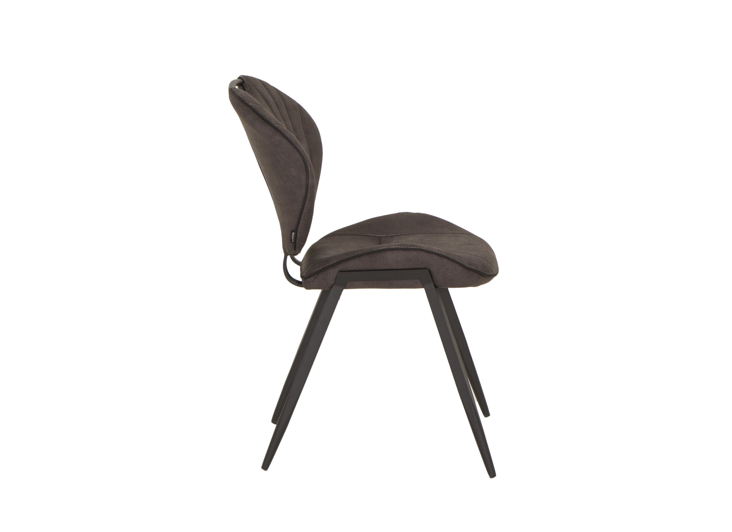 Chaise Jim 49x62x87cm - tissu - luxor anthracite