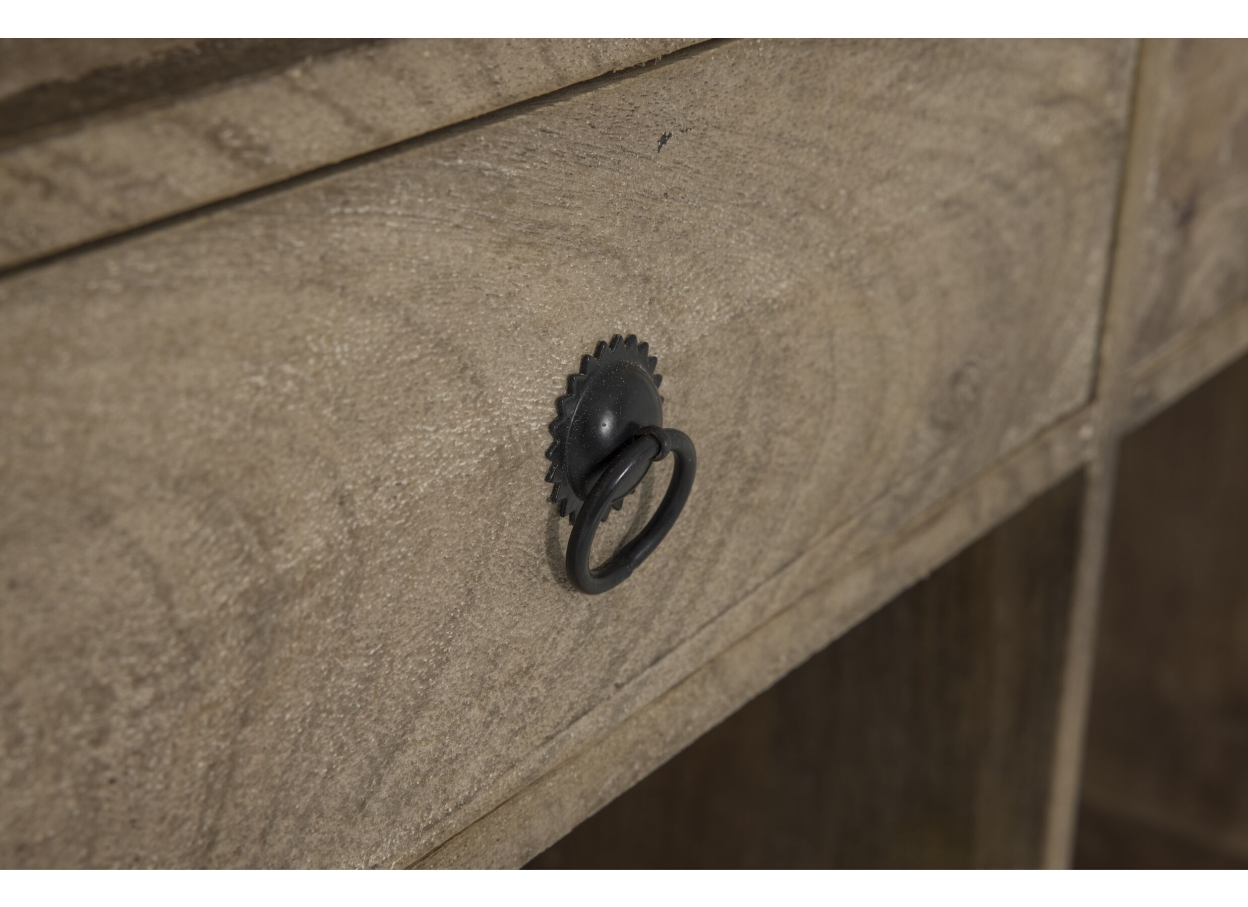 Detail - Meuble Bar Leone 146cm - manguier massif - sandblast