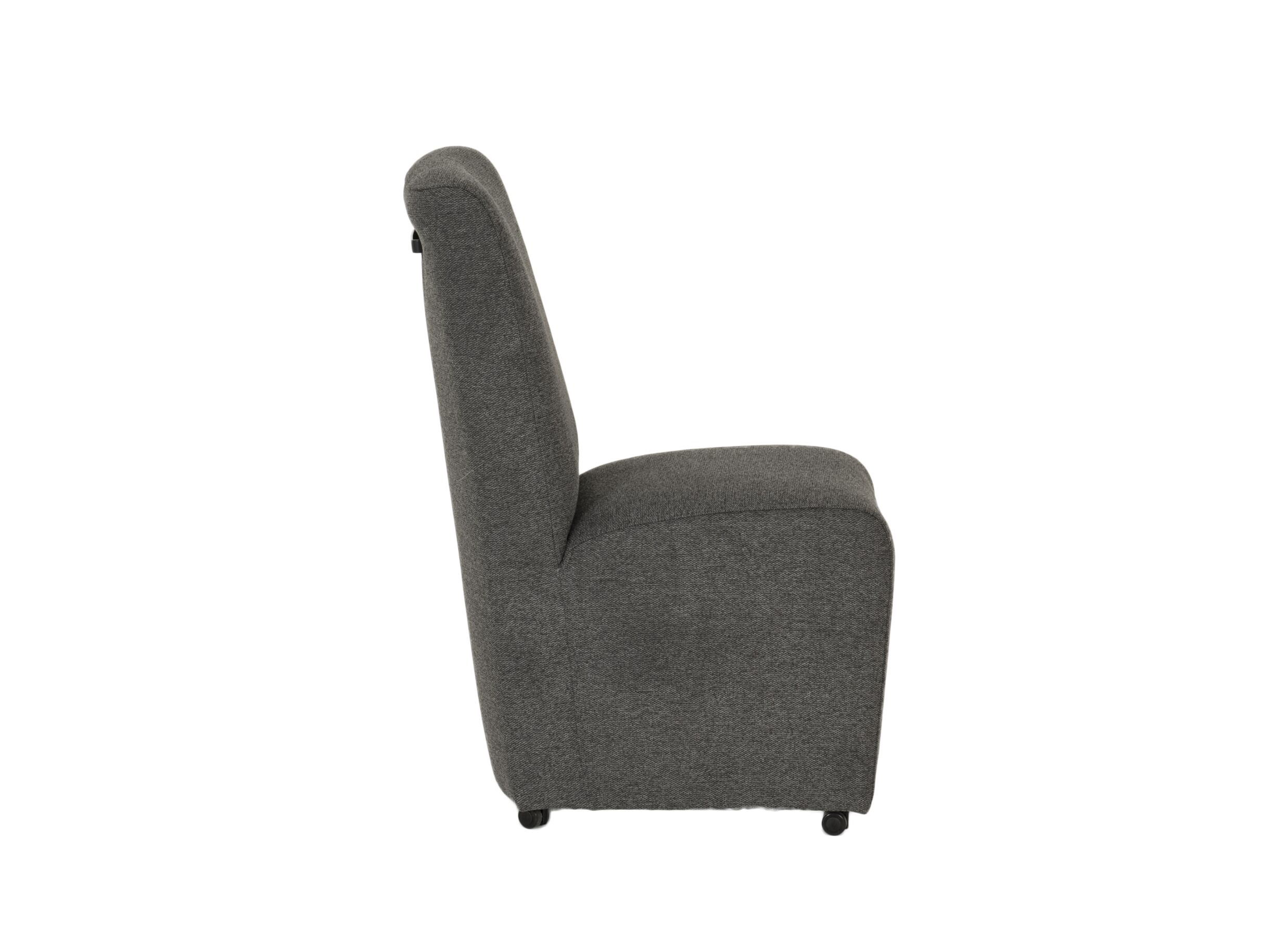 Aperçu - Chaise Larissa 50x70x100cm - tissu - anthracite