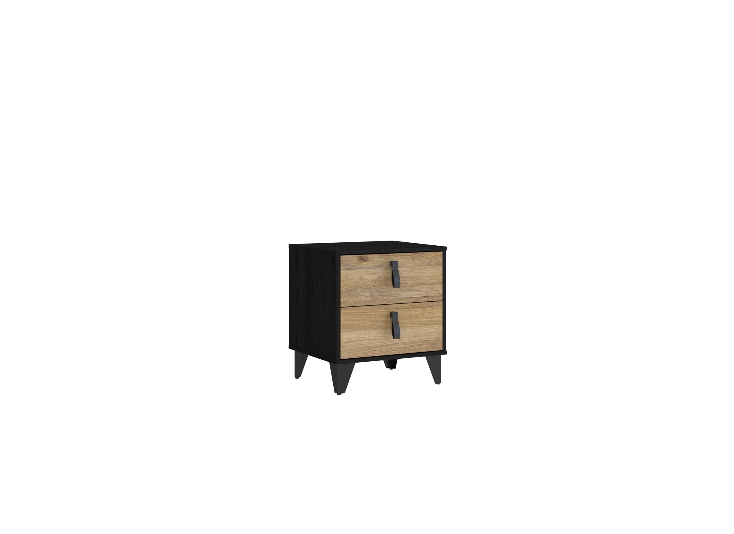 Table de chevet Lya 48x42x54cm - Table de chevet Lya 48x42x54cm - panneau décor - cabezone oak/mauvella