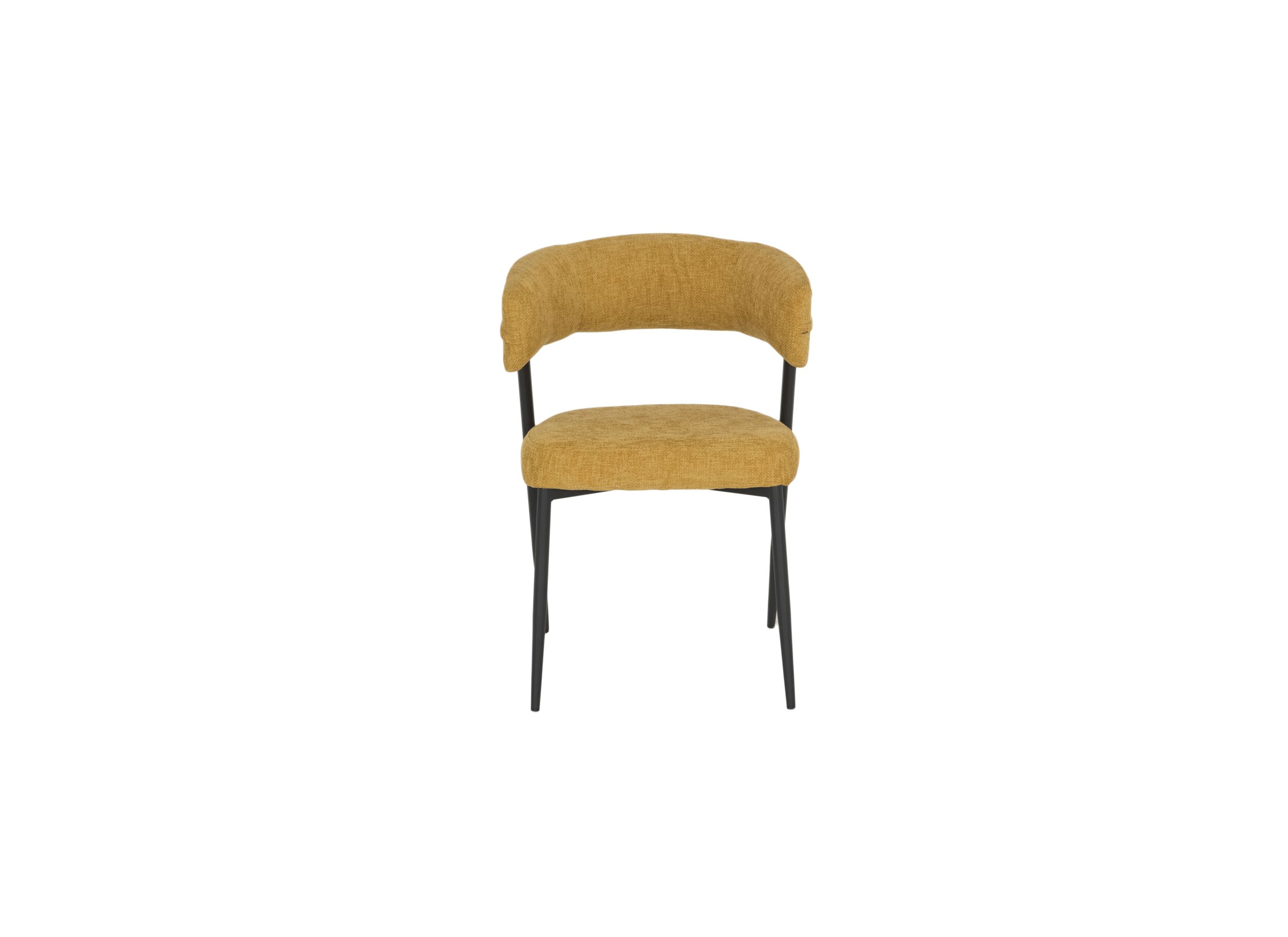 Overzichtsfoto - Stoel Cherokee 55x57x97cm - stof - geel