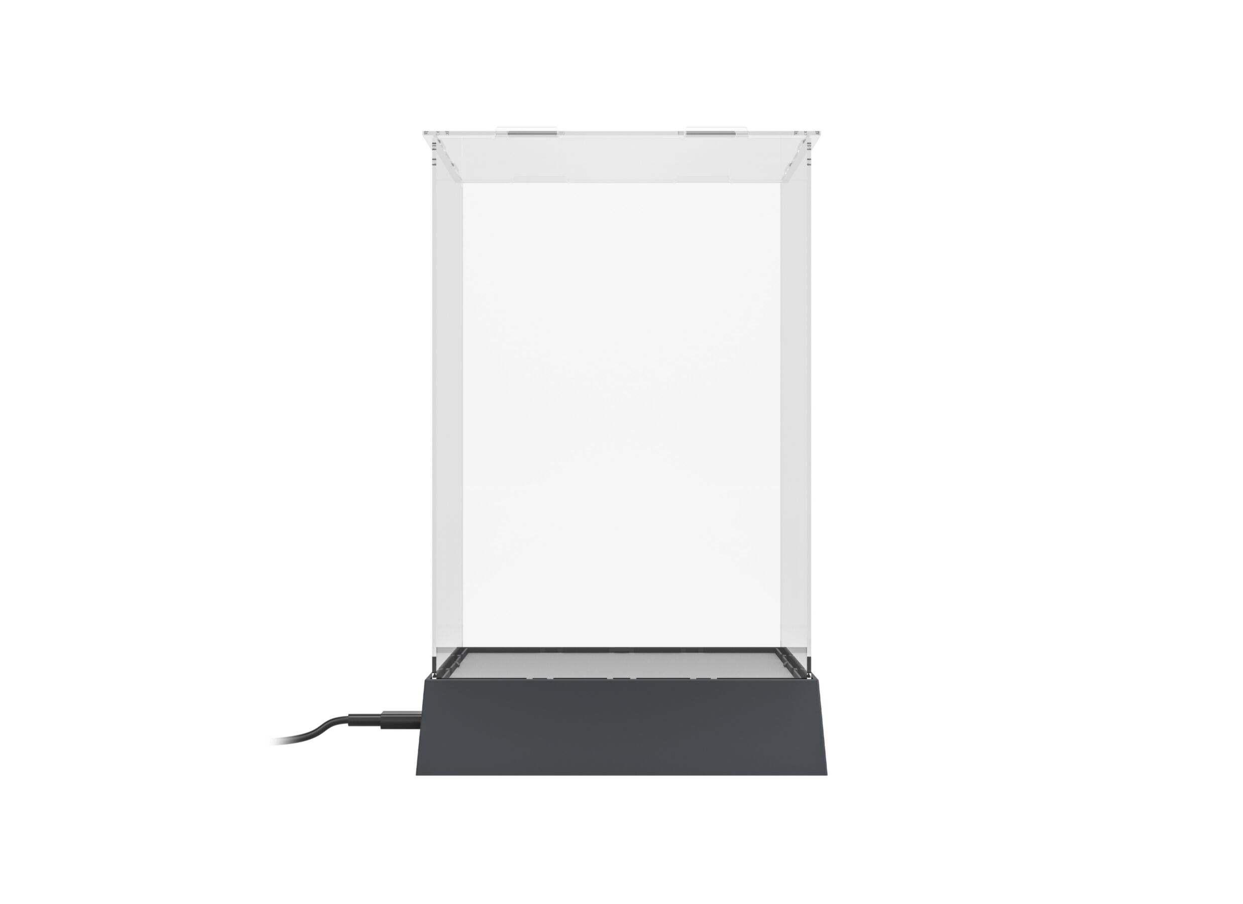 Overzichtsfoto - Display Box 13,5x13,5x20,5cm - kunststof - zwart