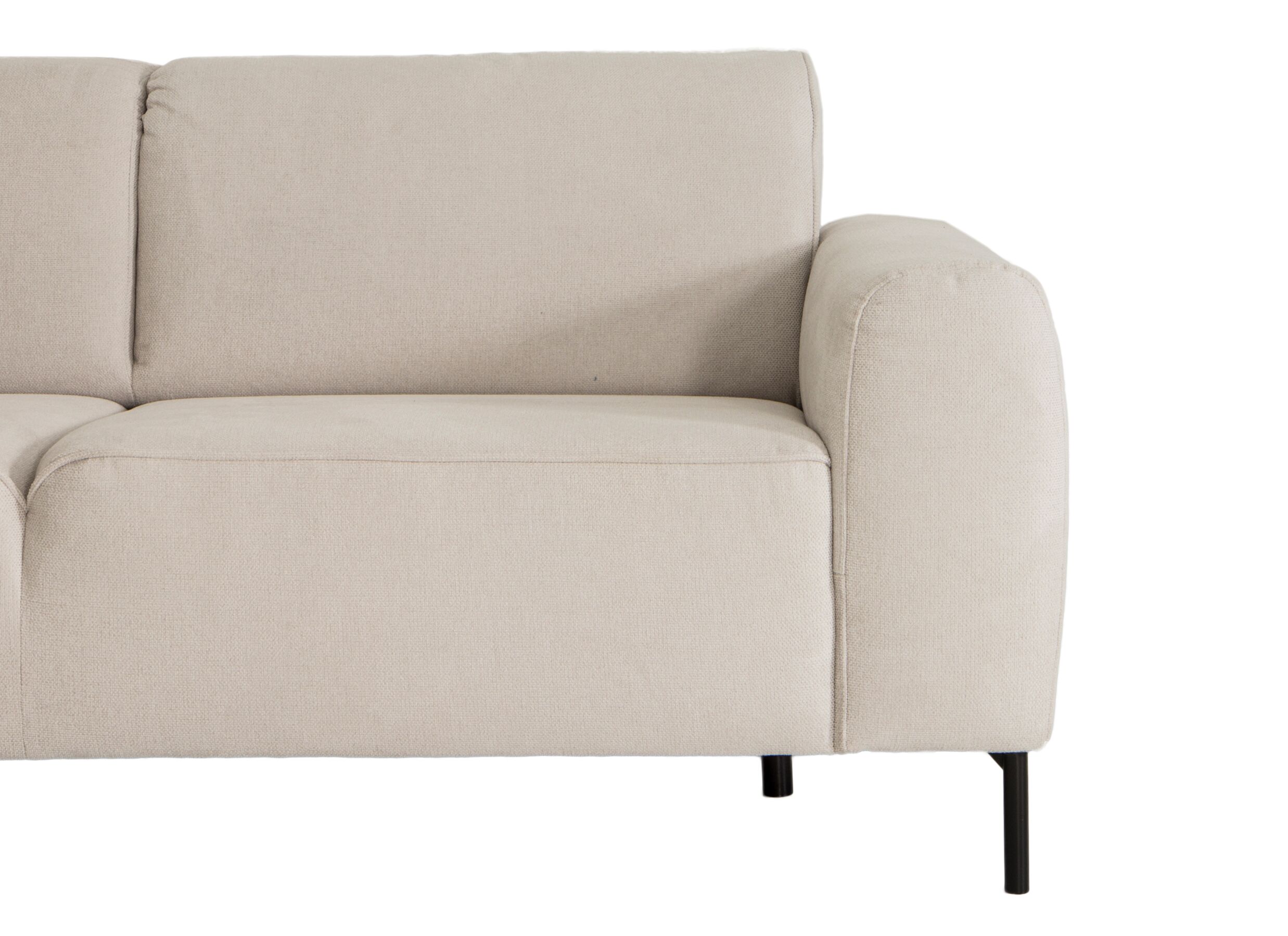 Detailfoto - Hoeksalon Lund 370x278cm - stof - beige