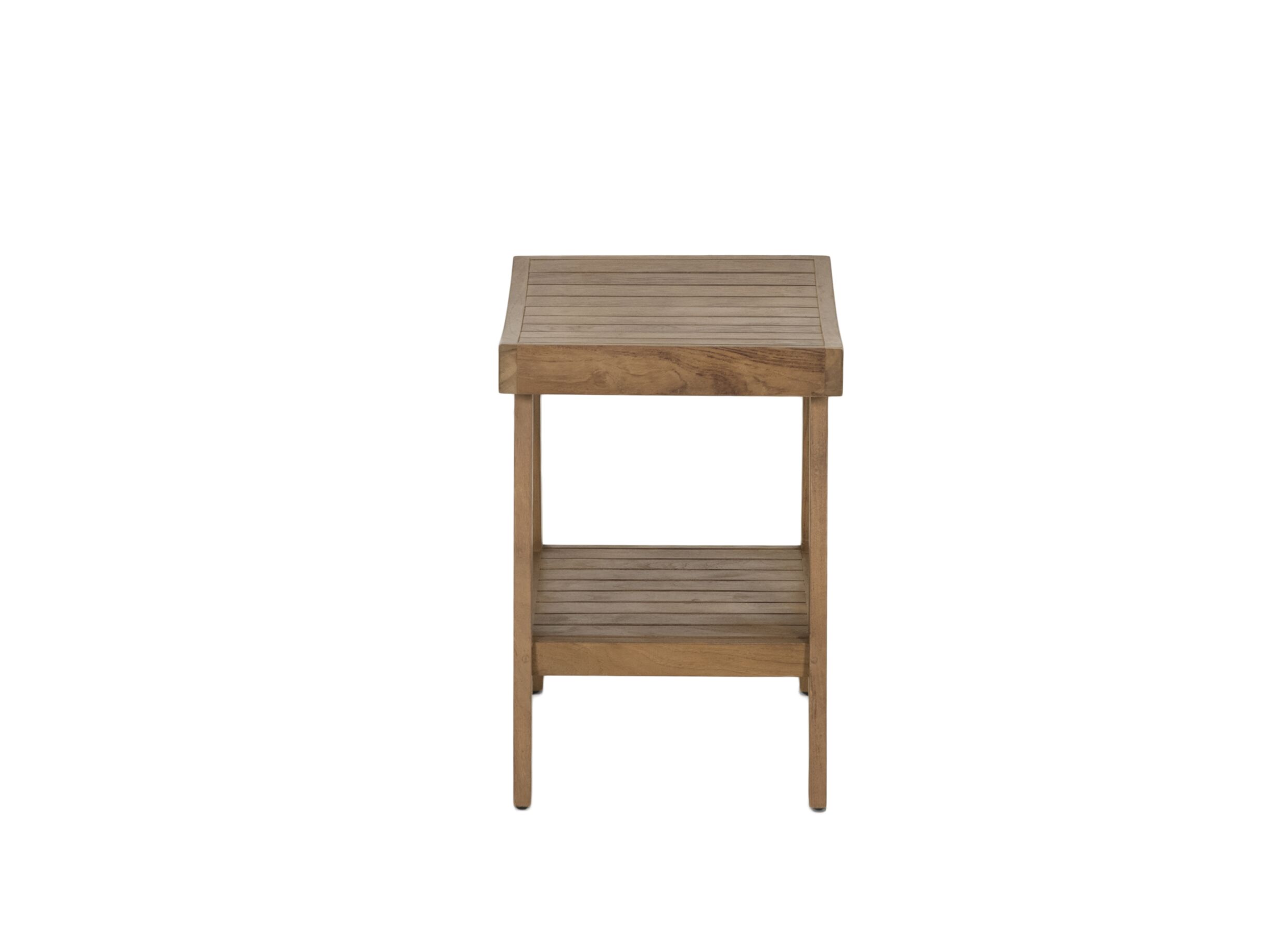Overzichtsfoto - Badkruk 53x34x47cm - geschuurd teak - naturel