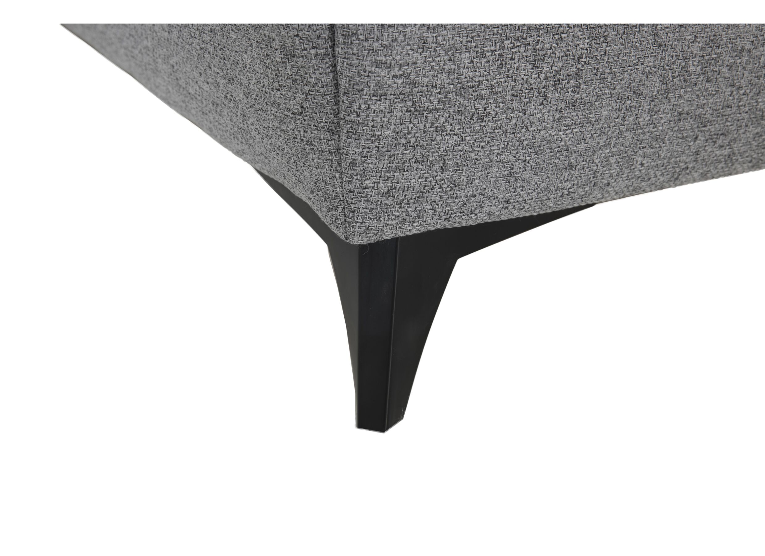 Lit box Atlantis 180x200cm avec rangement tissu gris