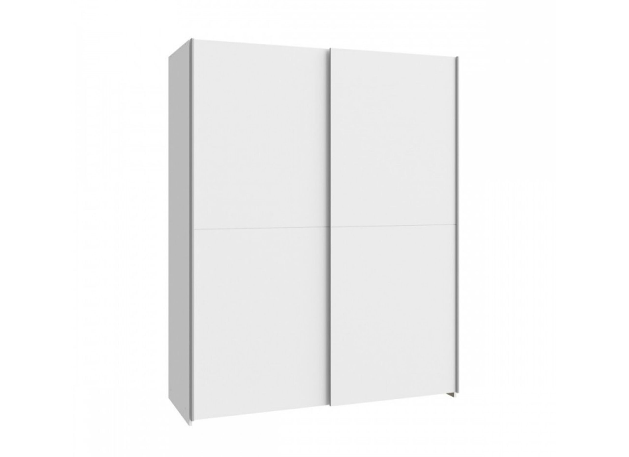 Schuifdeurkast Schach & Mat 150cm - decor - wit - Armoire à portes coulissantes Schach & Mat 150cm - décor - blanc