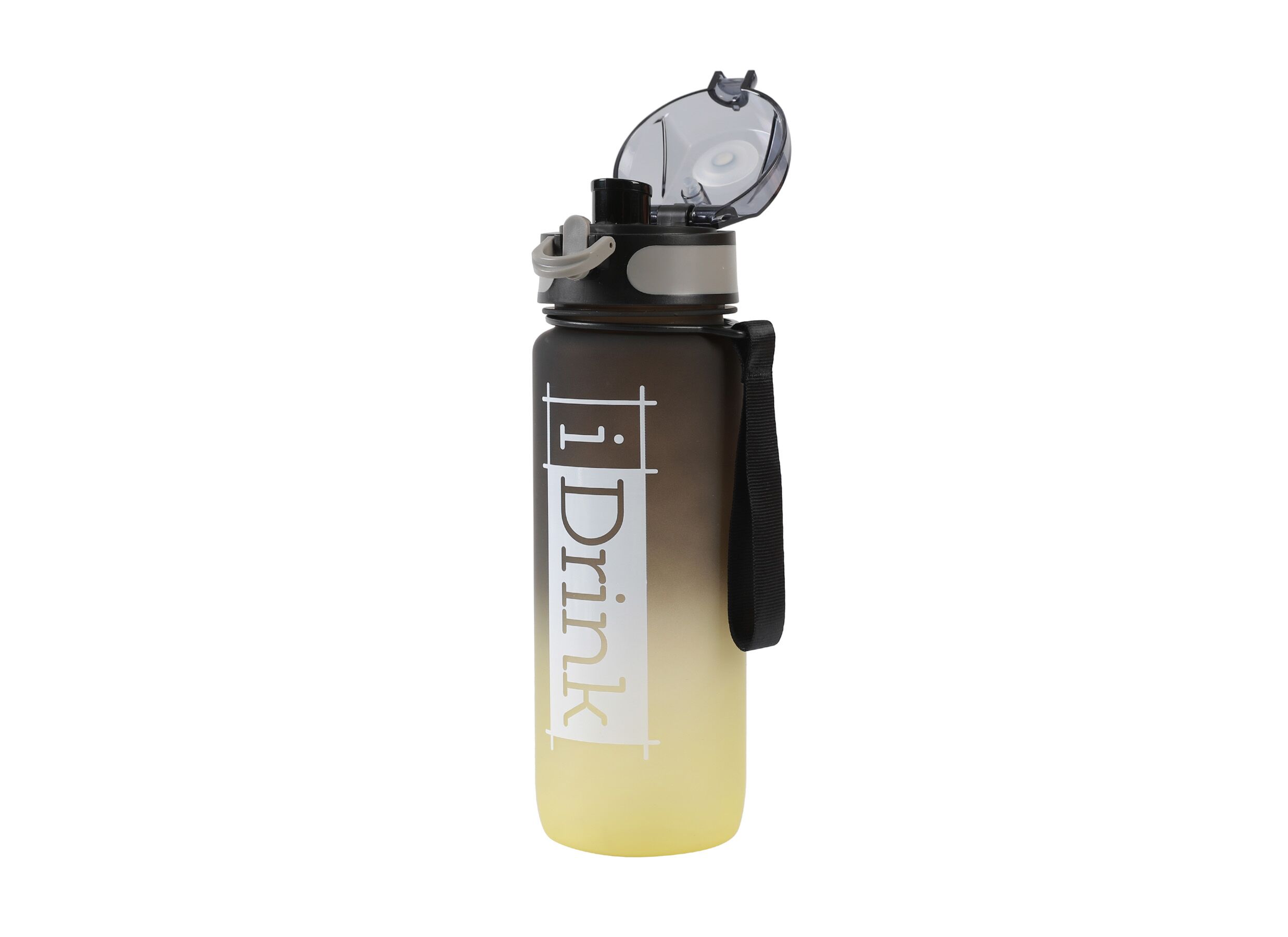 Overzichtsfoto - Drinkfles Tritan 75cl - kunststof - zwart & geel