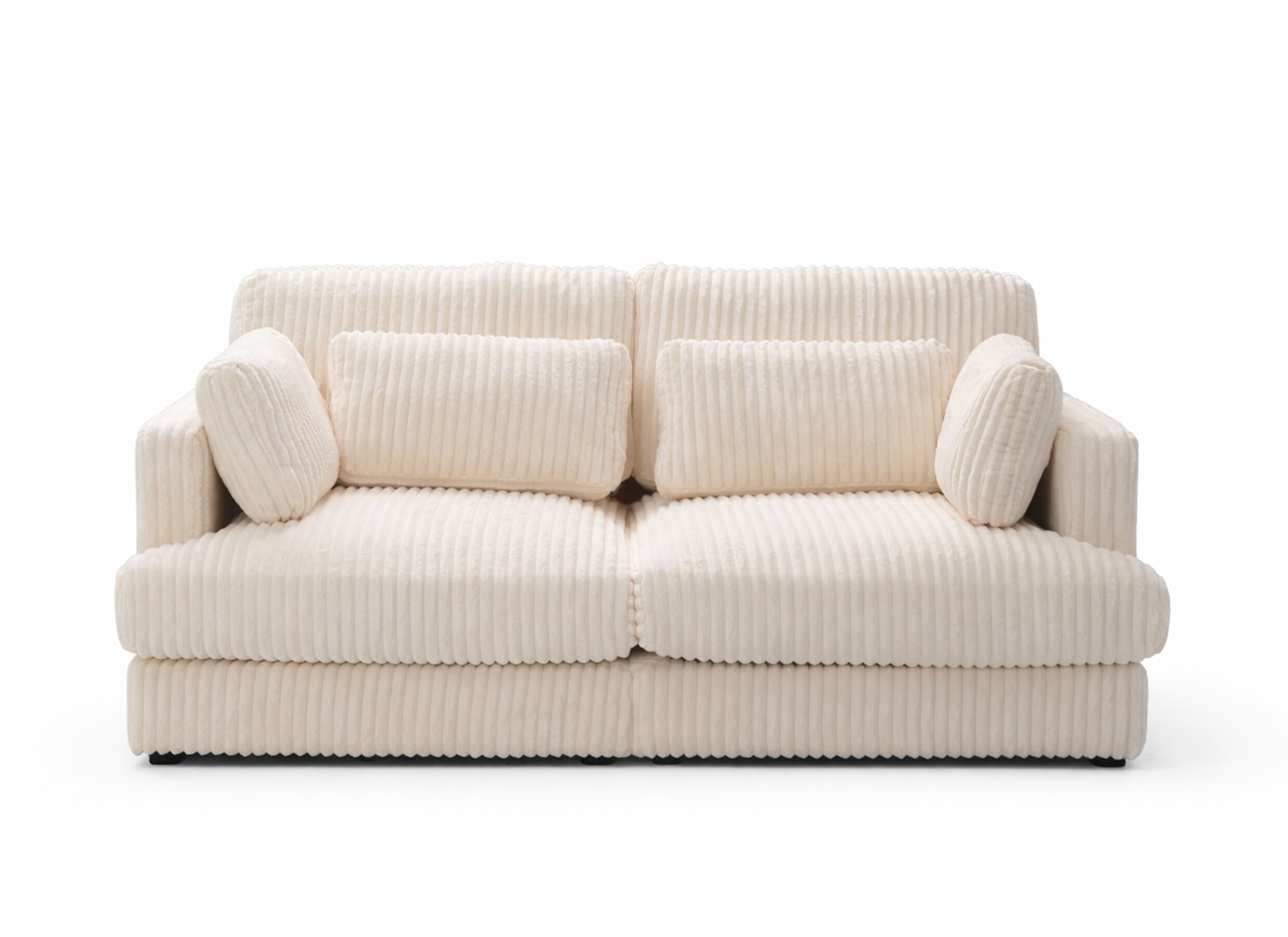 Aperçu - Canapé Condotti 2 places - corduroy - blanc