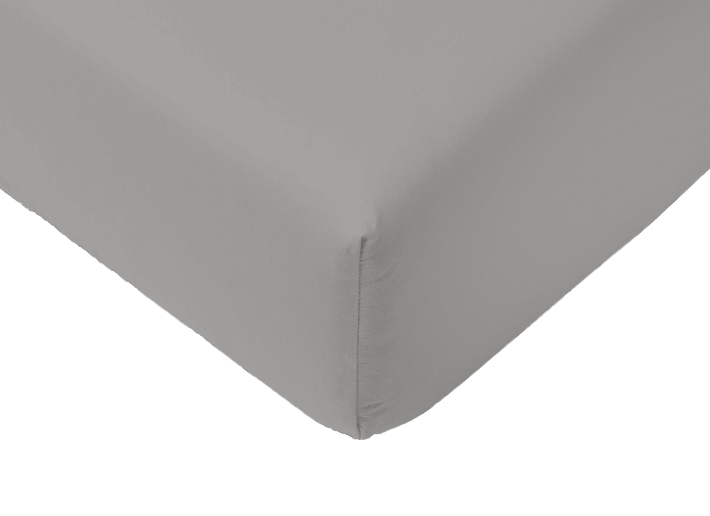 Detail - Drap-housse Lauren 160x200cm - jersey coton - opal gris