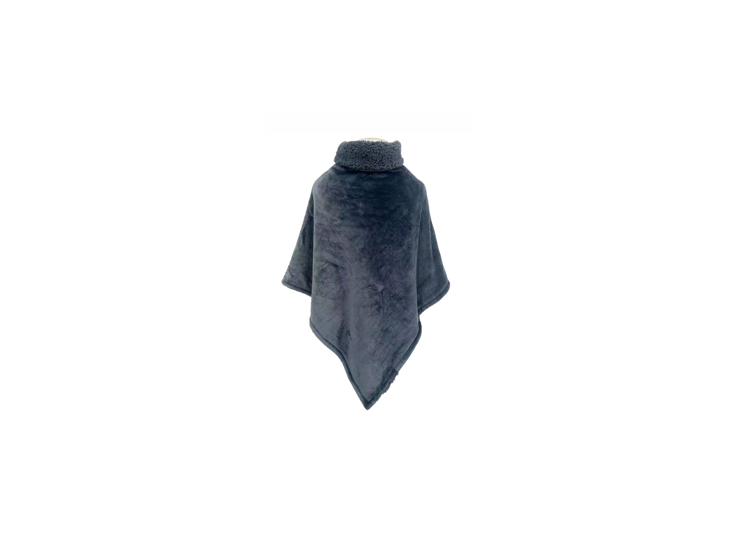 Poncho Kopenhagen microvezel antraciet - Poncho Kopenhagen microfibre anthracite