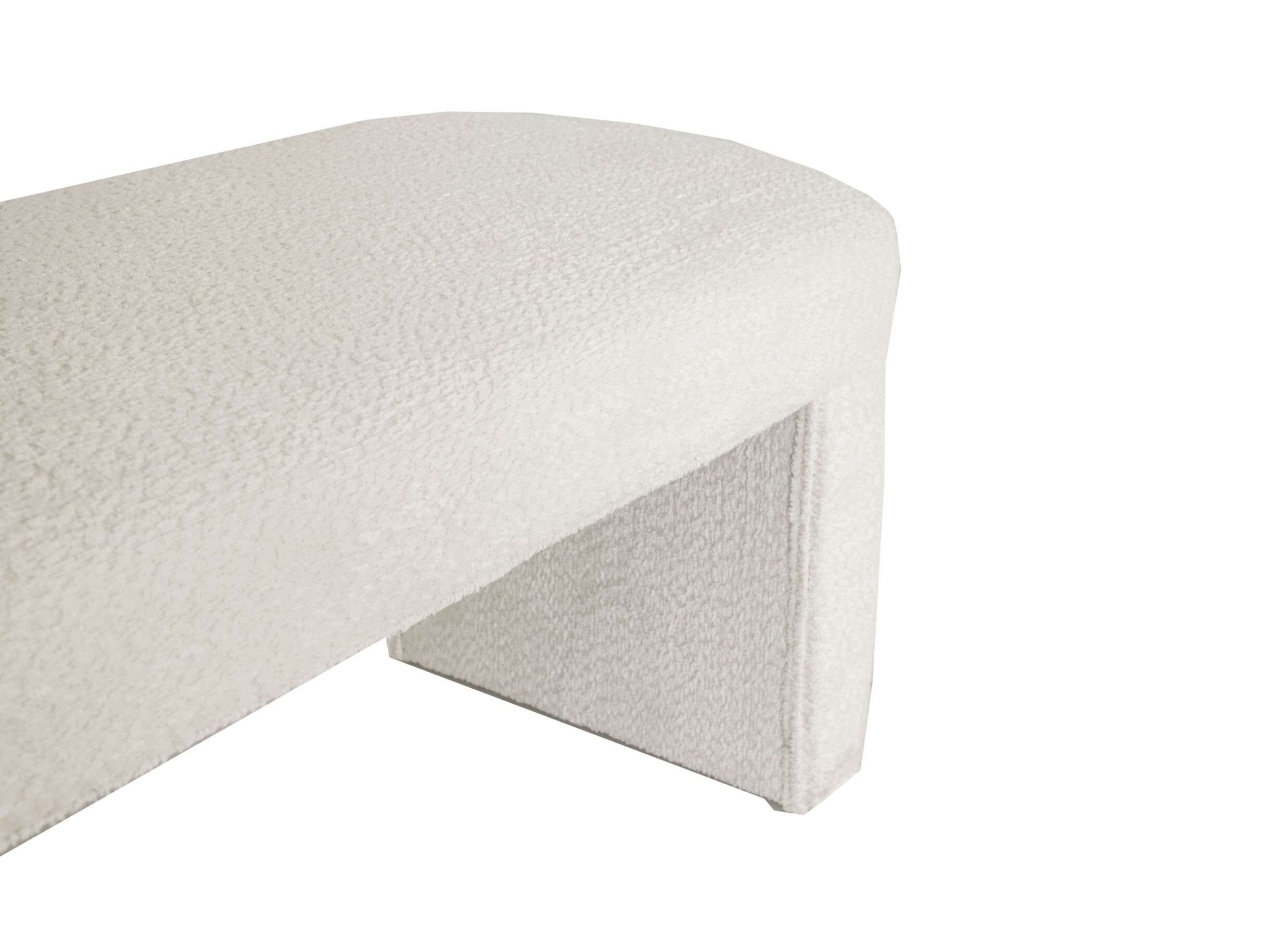 Detail - Banc Snowflake 122x45x51cm - chenille - blanc