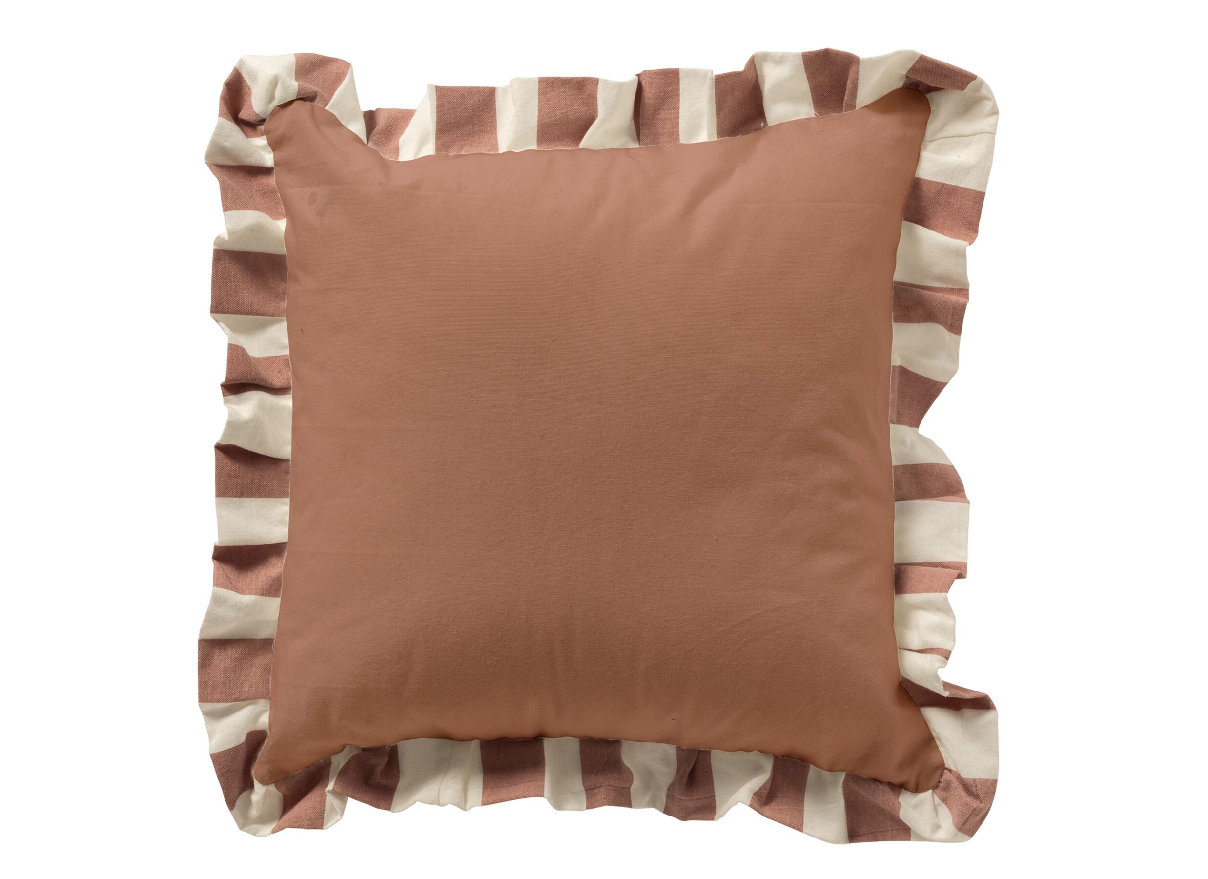 Overzichtsfoto - Kussen Bella 45x45cm - polyester & katoen & viscose - old rose