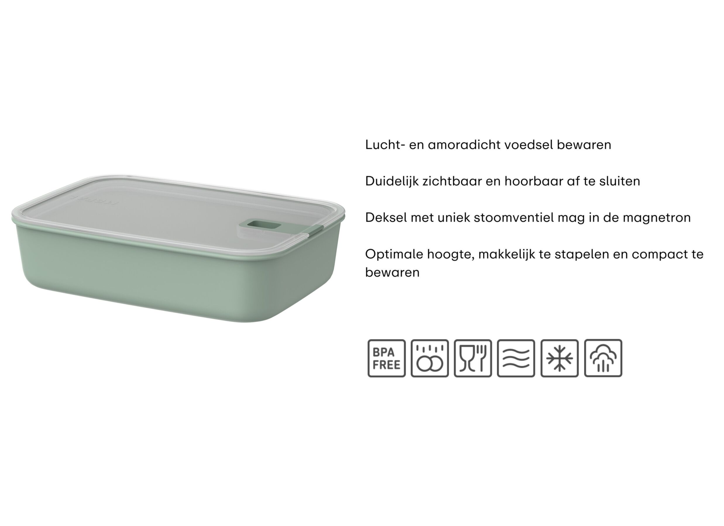 Opstelling - Bewaardoos Easyclip 2250ml Mepal