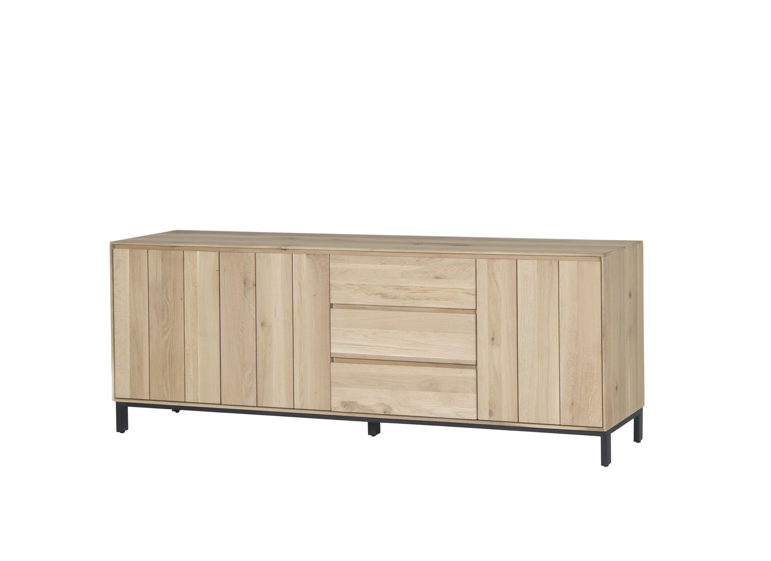 Buffet Polar 225cm - Buffet Polar 225cm - chêne massif & décor - naturel