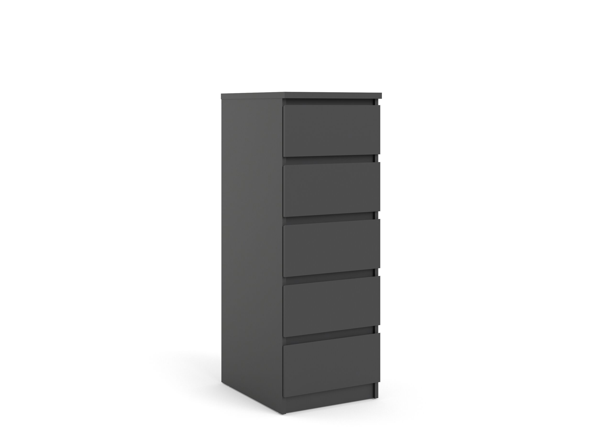 Commode Naia 41x50x111cm - Commode Naia 41x50x111cm - mélamine - noir mat