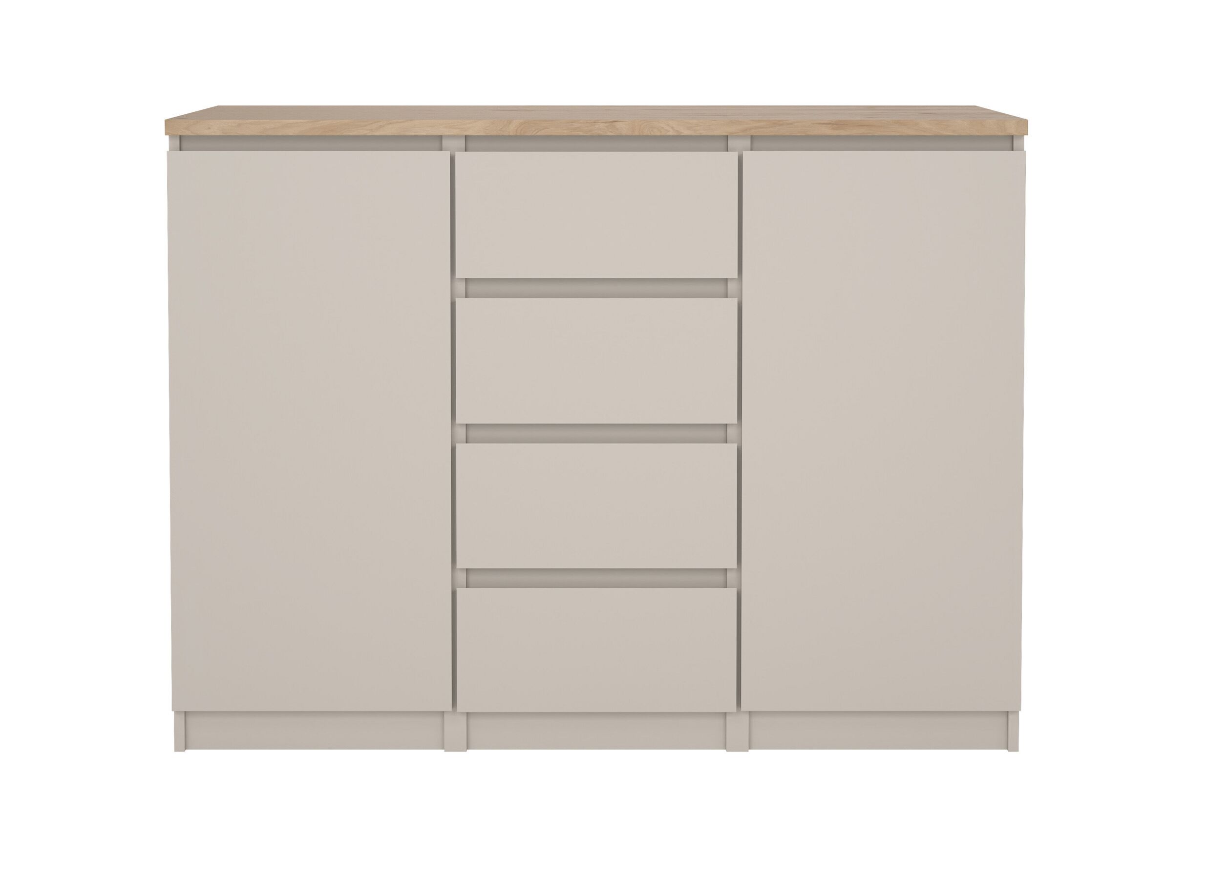 Aperçu - Commode Naia 121x50x91cm - décor - cashmere/jackson hickory