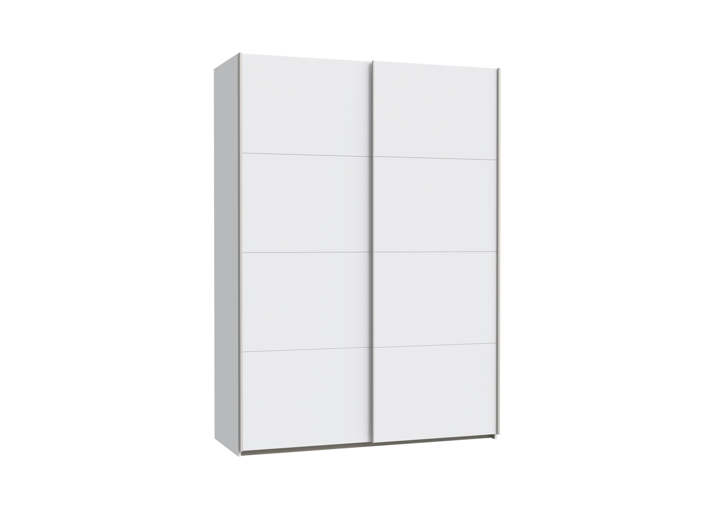 Plus Important - Armoire à portes coulissantes Schach & Mat 2 150cm - décor - blanc