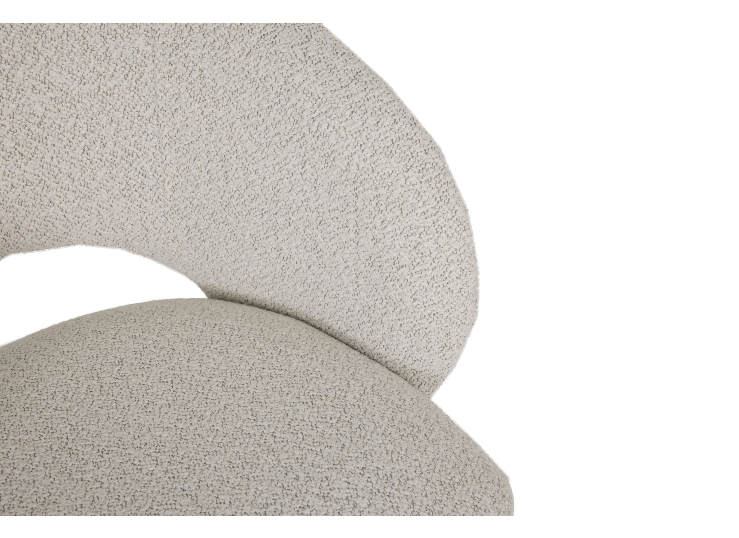 Detail - Chaise pivotante Pilar 60,5x58,5x78,5cm - tissu - beige