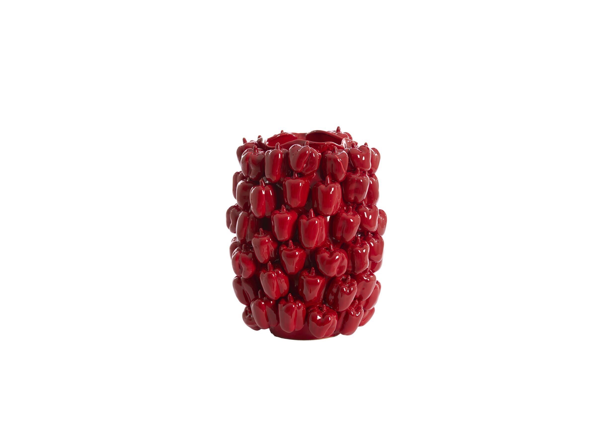Overzichtsfoto - Vaas Bellpepper H47cm - keramiek - rood