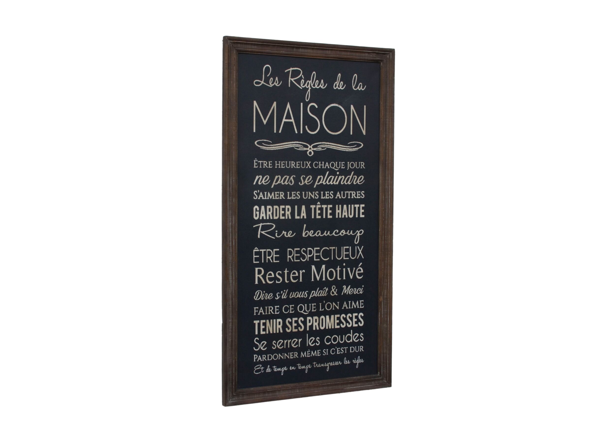 Overzichtsfoto - Kaders & prints Maison 65x123cm - mango hout & MDF - bruin & zwart