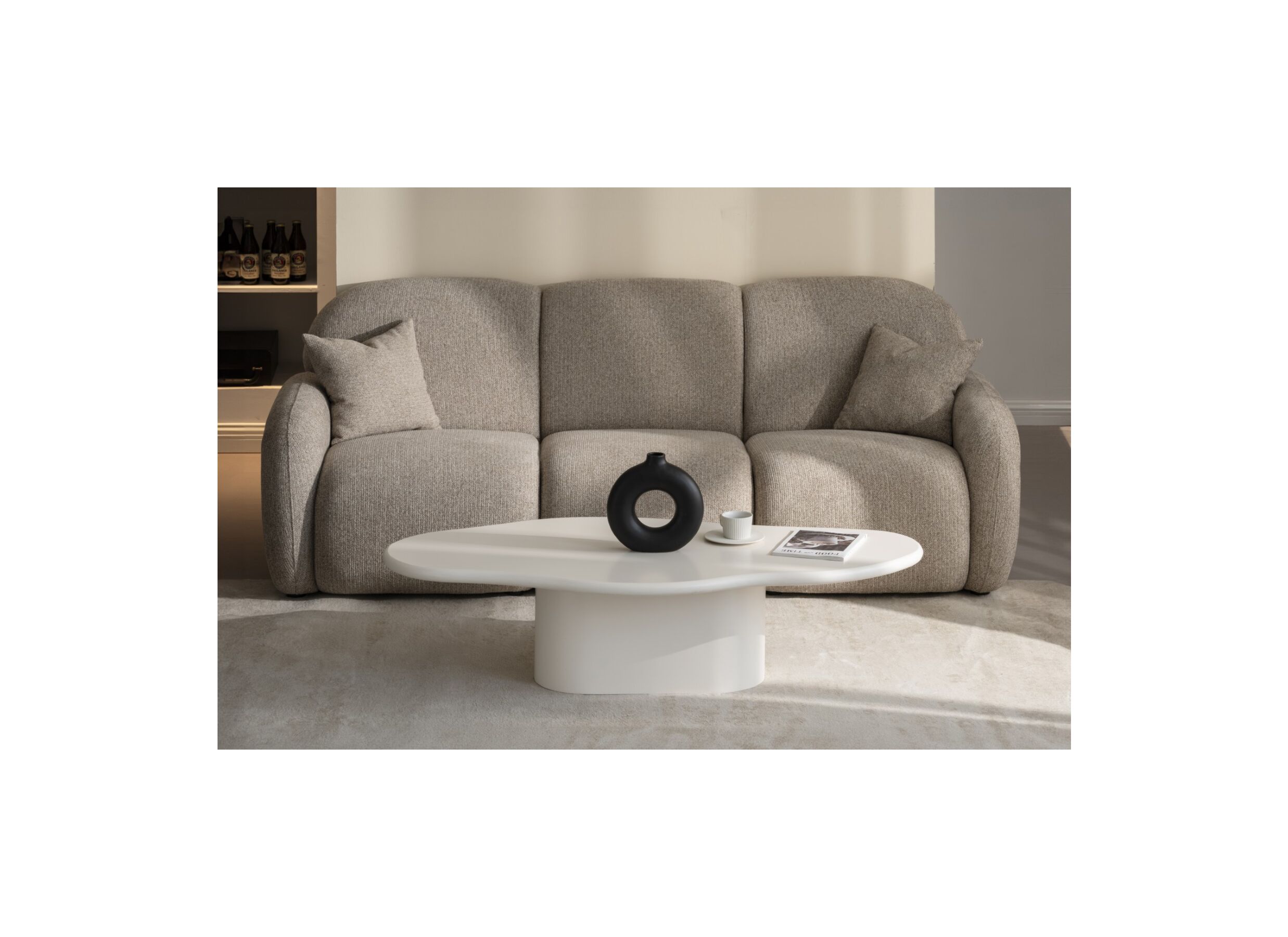 Foto ambiance - Table basse Celio 140x70cm - décor - crème