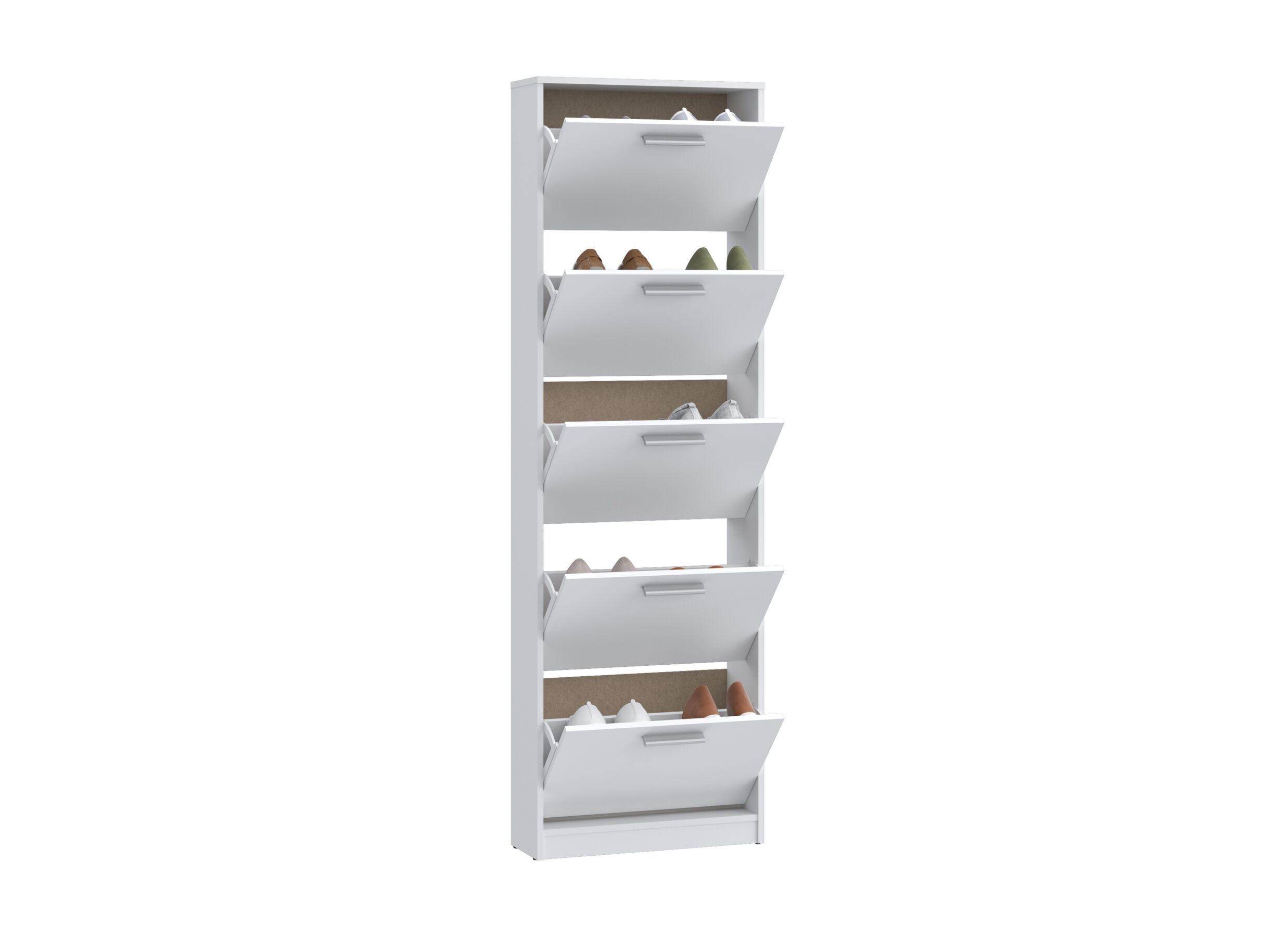 Aperçu - Armoire à chaussures Net402 58x20x186cm - décor - wit