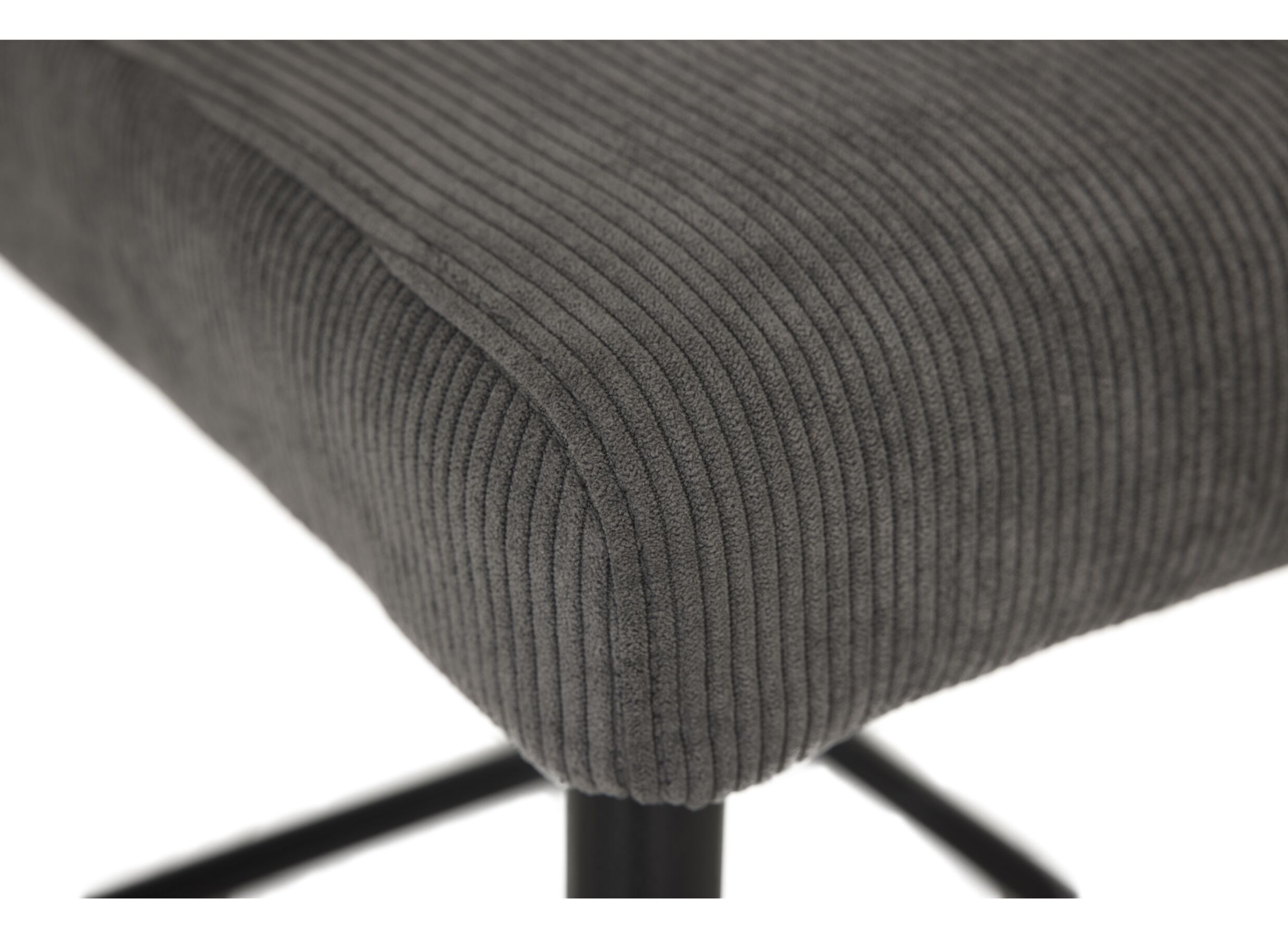 Detail - Chaise Golding 45,5x61x91cm - velours - gris