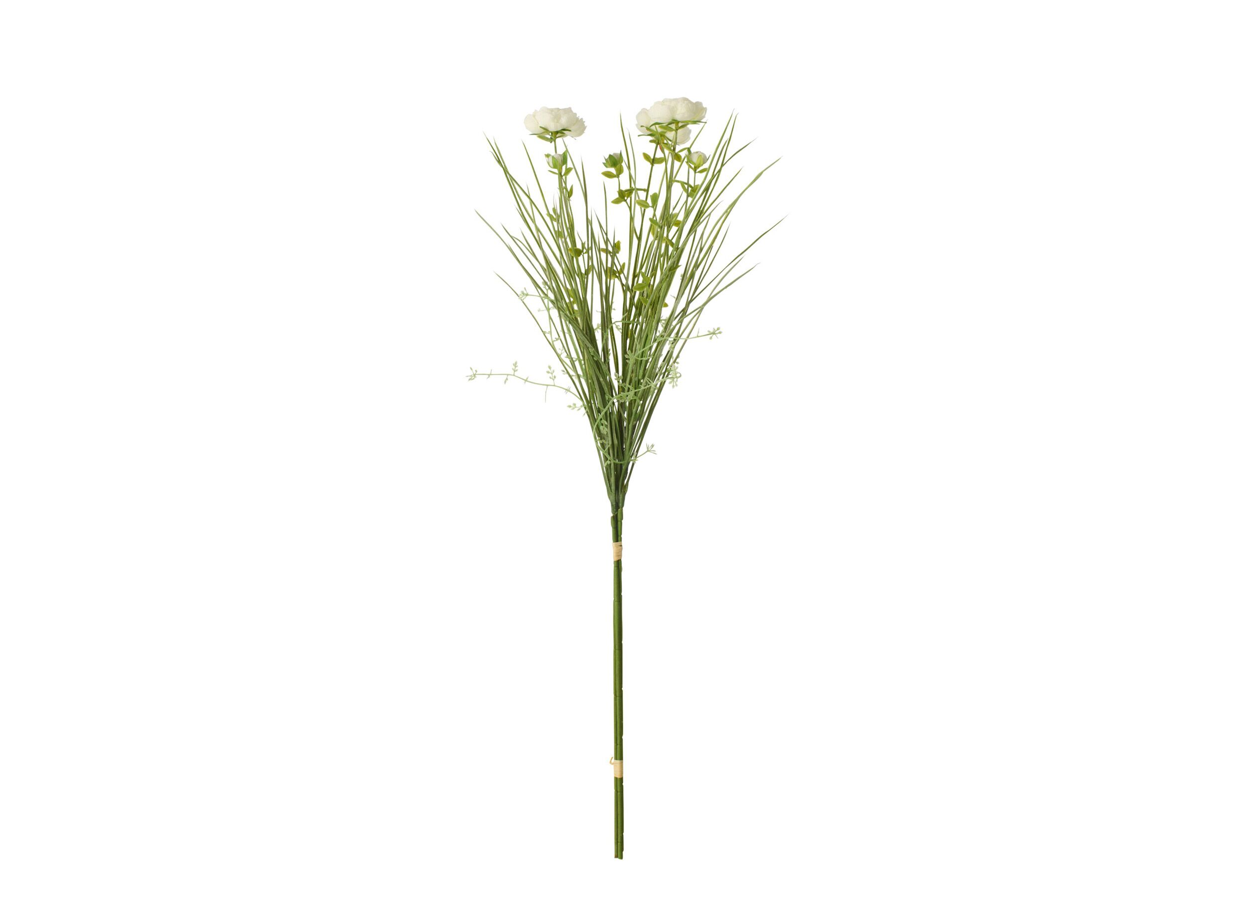 Plus Important - Fleur artificielle Ranonkel H74cm - plastique - blanc
