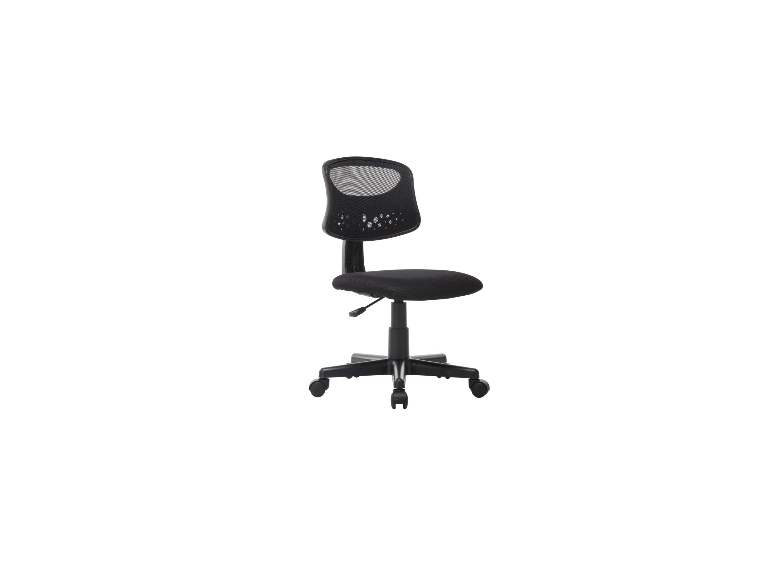 Chaise de bureau Nola noir - Chaise de bureau Nola 43x48x89,5cm - tissu - noir