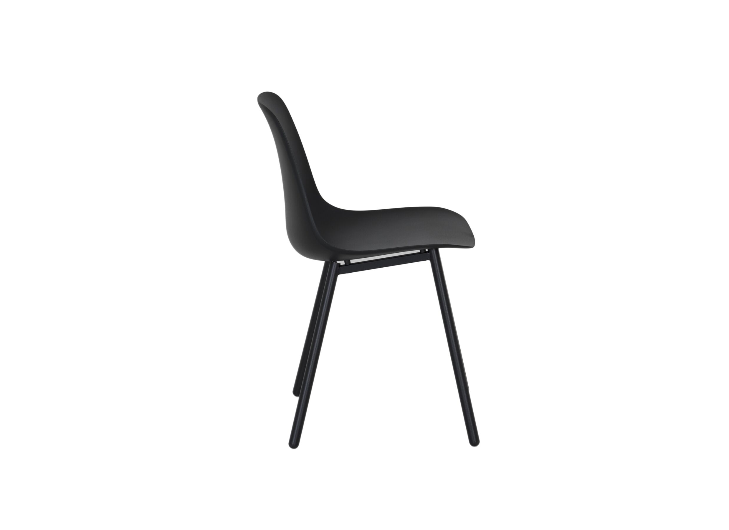 Kuipstoel Claudio 44x53,5x80,5cm - staal/polypropyleen - zwart