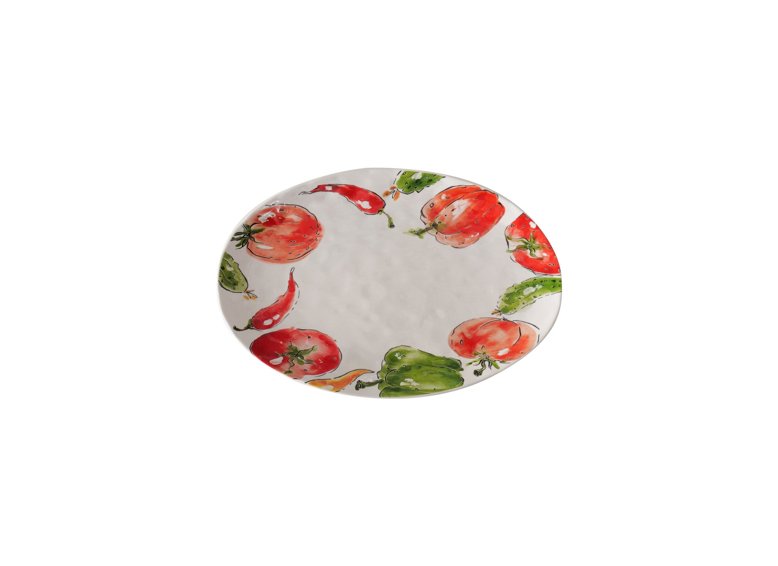 Aperçu - Plateau Tomaty 39x31cm - céramique - multicolore