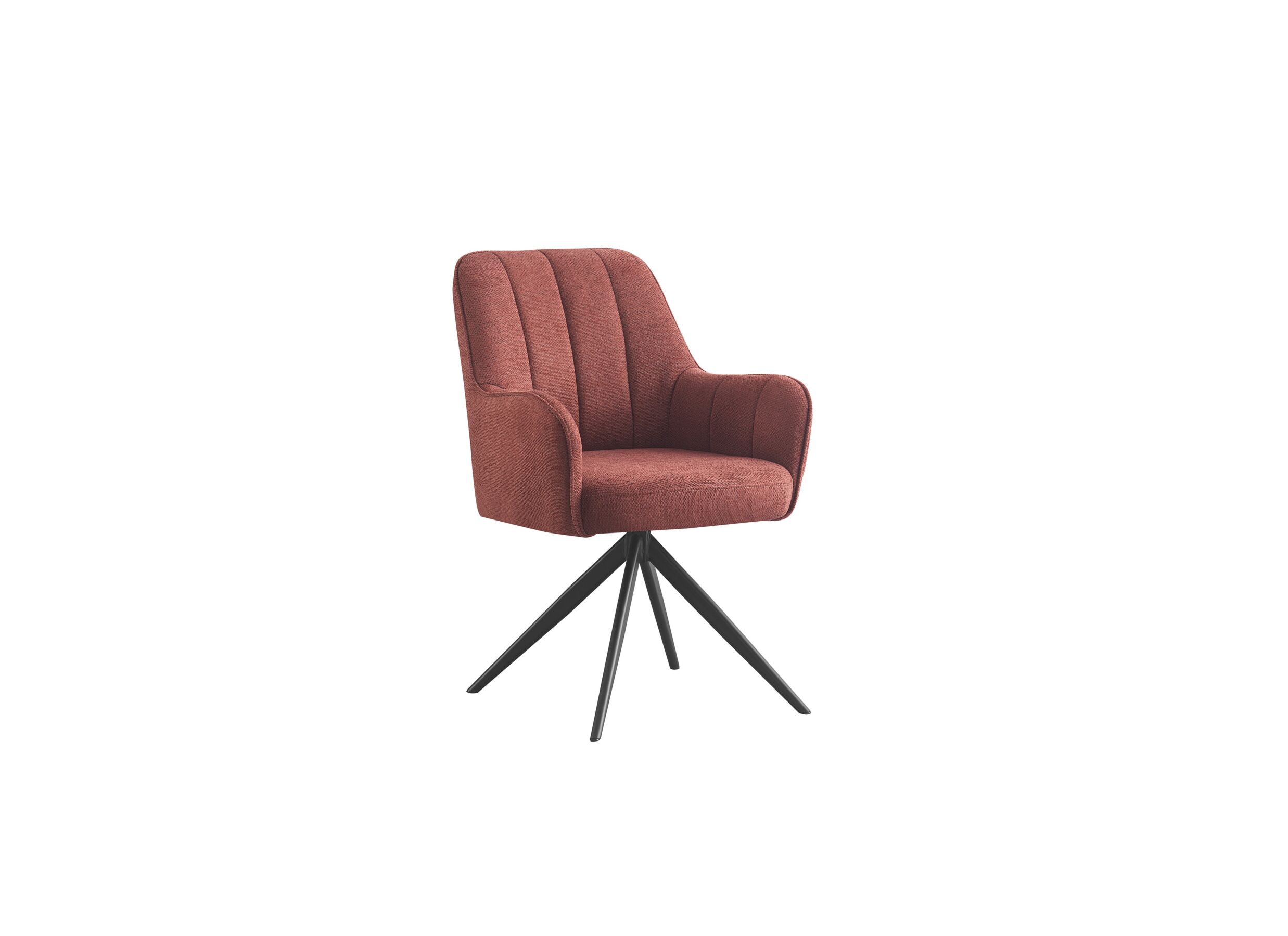 Draaistoel Bonzo 59x58x88cm - stof - rood