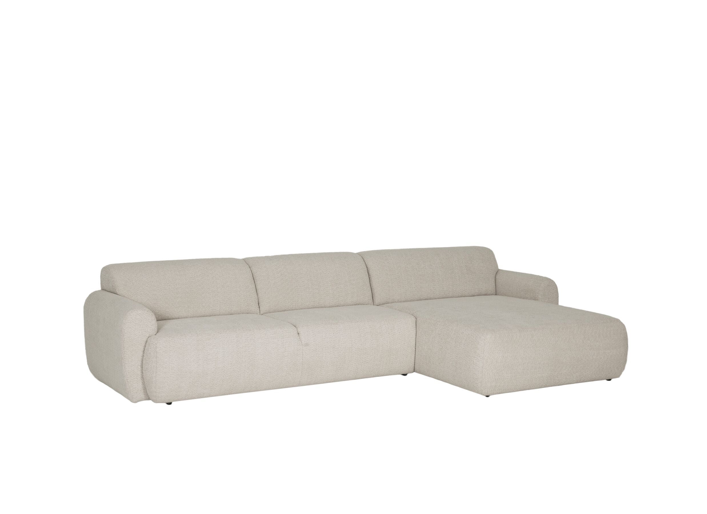 Plus Important - Canapé d'angle Malmo 340x171cm - tissu - beige