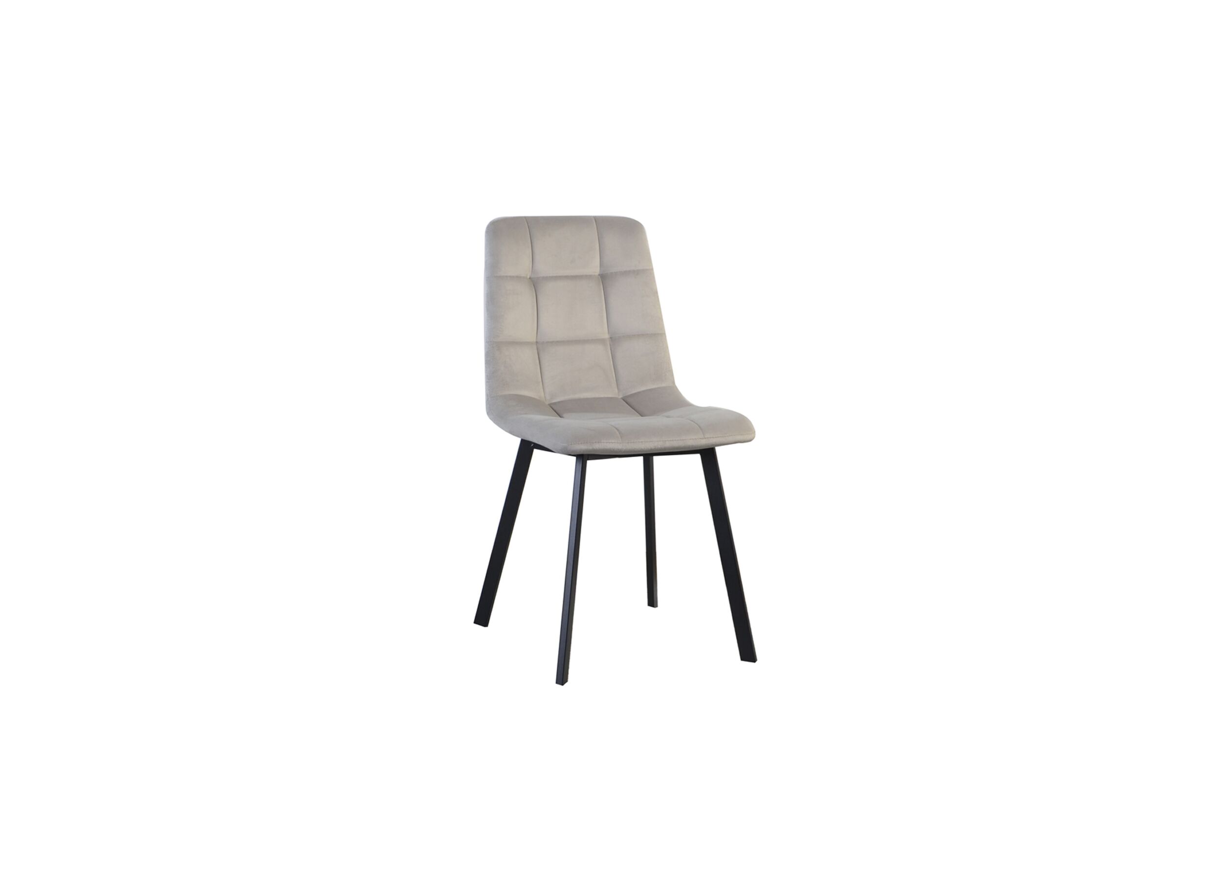 Hoofdfoto - Stoel Runner 44x54x87cm - fluweel - taupe