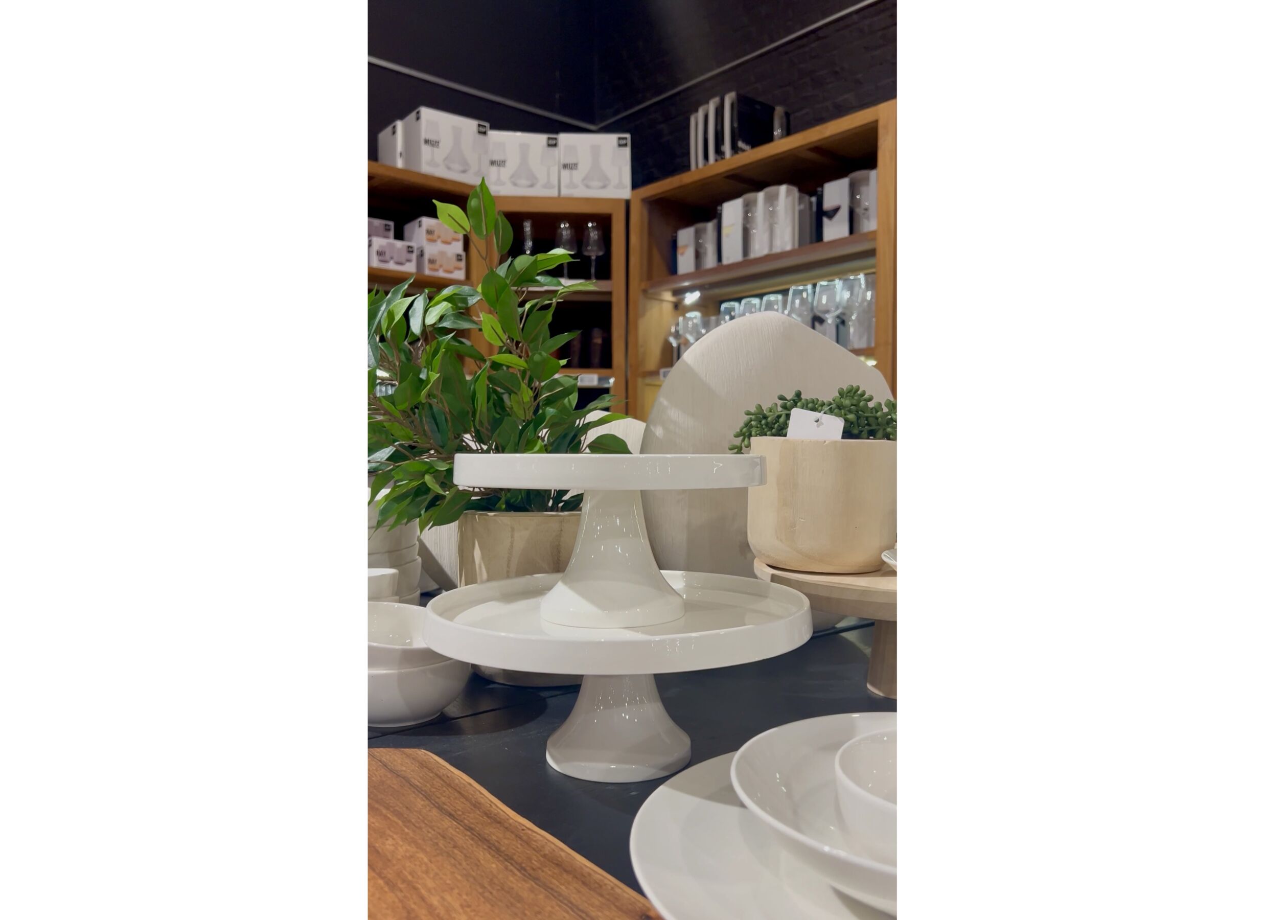 Foto ambiance - Plat à tarte Cucina Ø27x11,5cm - porcelaine - blanc