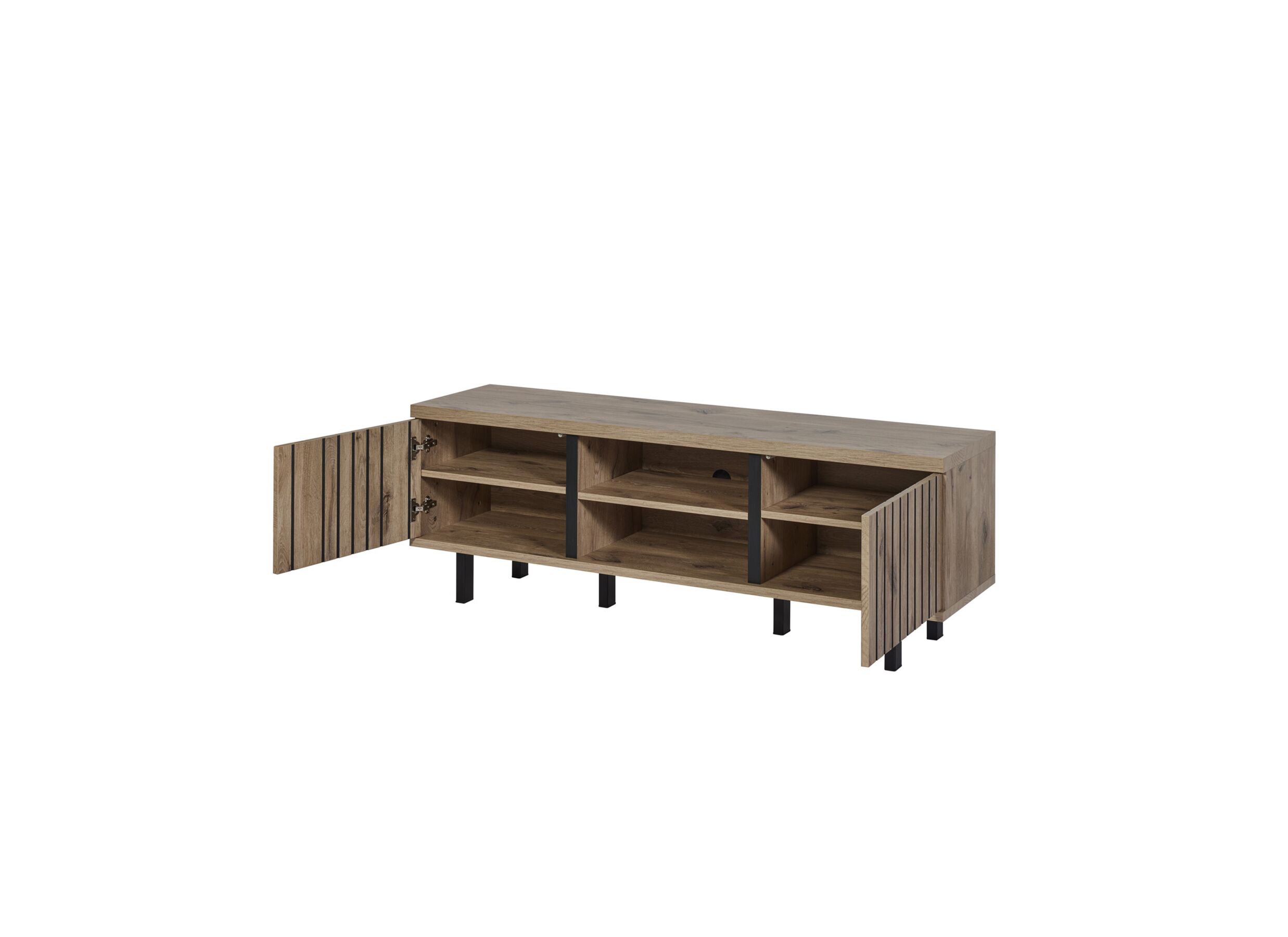 Disposition - Meuble TV Tim 160cm - film décoratif - canyon oak