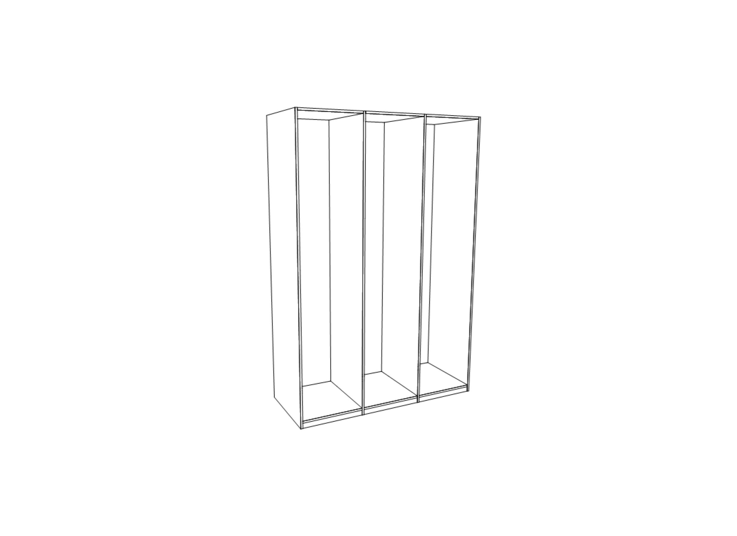 Disposition - Garde-robe Holmes 150cm - MDF - chêne