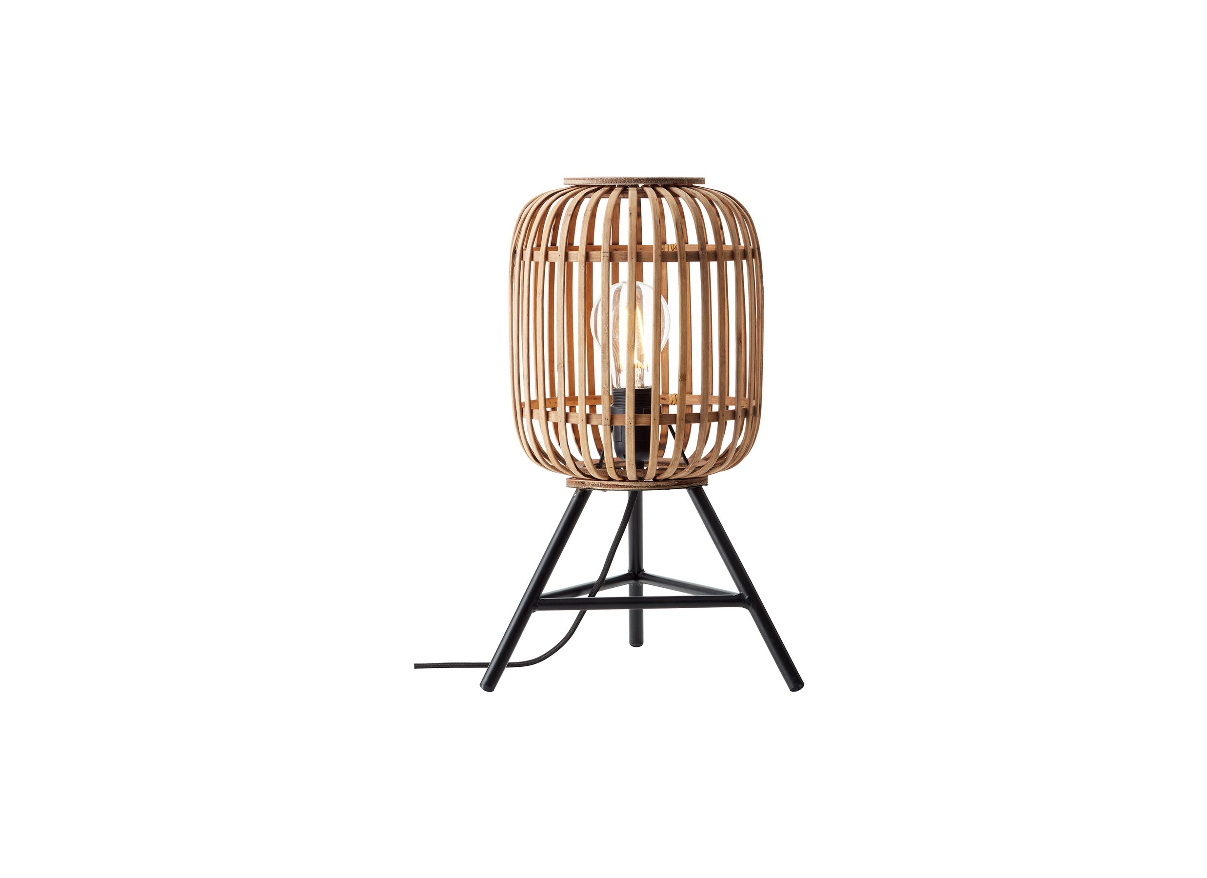Lampe de table Medan E27 H41cm - Lampe de table Medan E27 H41cm rotin/métal
